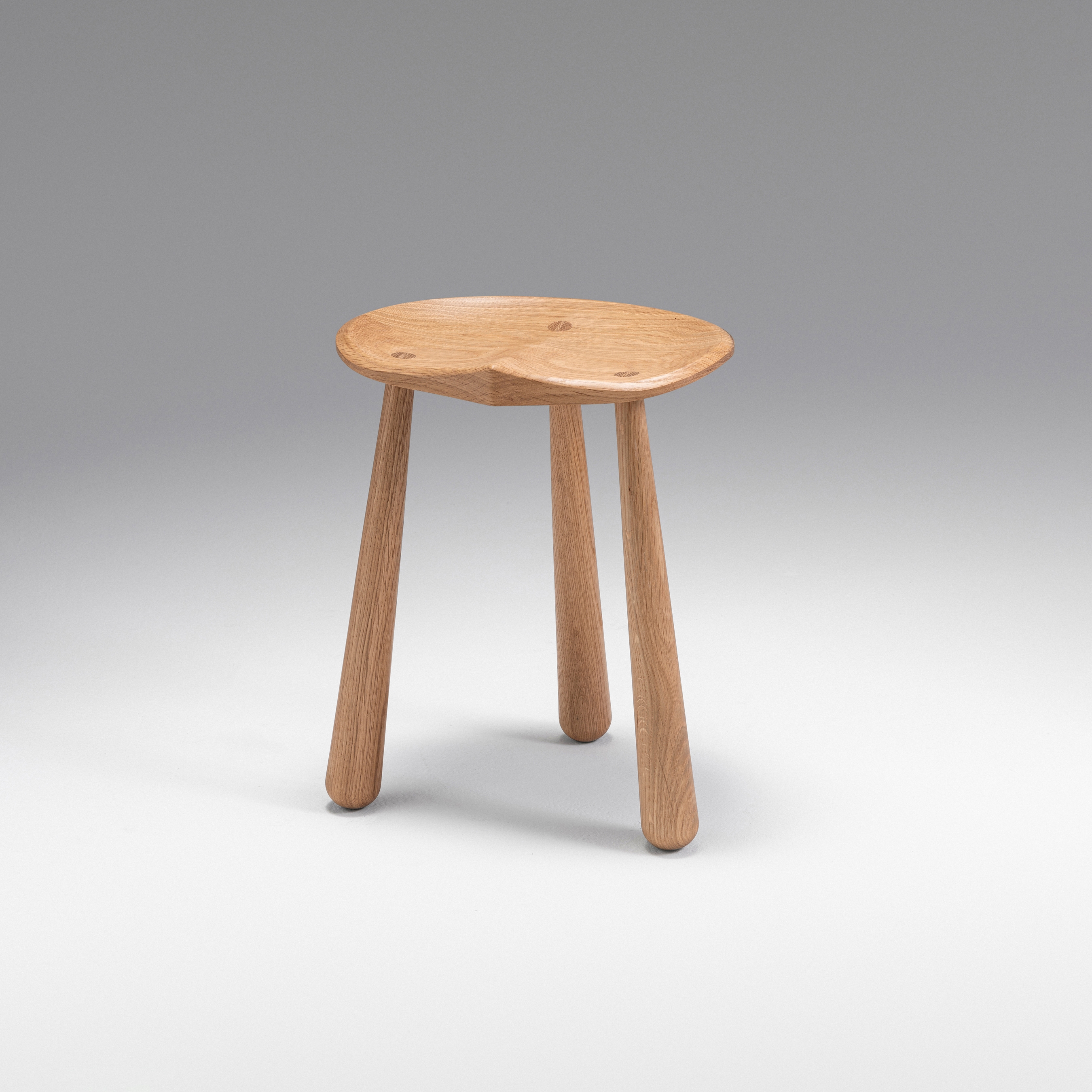Display product Taper Low Stool (White Oak) from manufacturer Roll & Hill