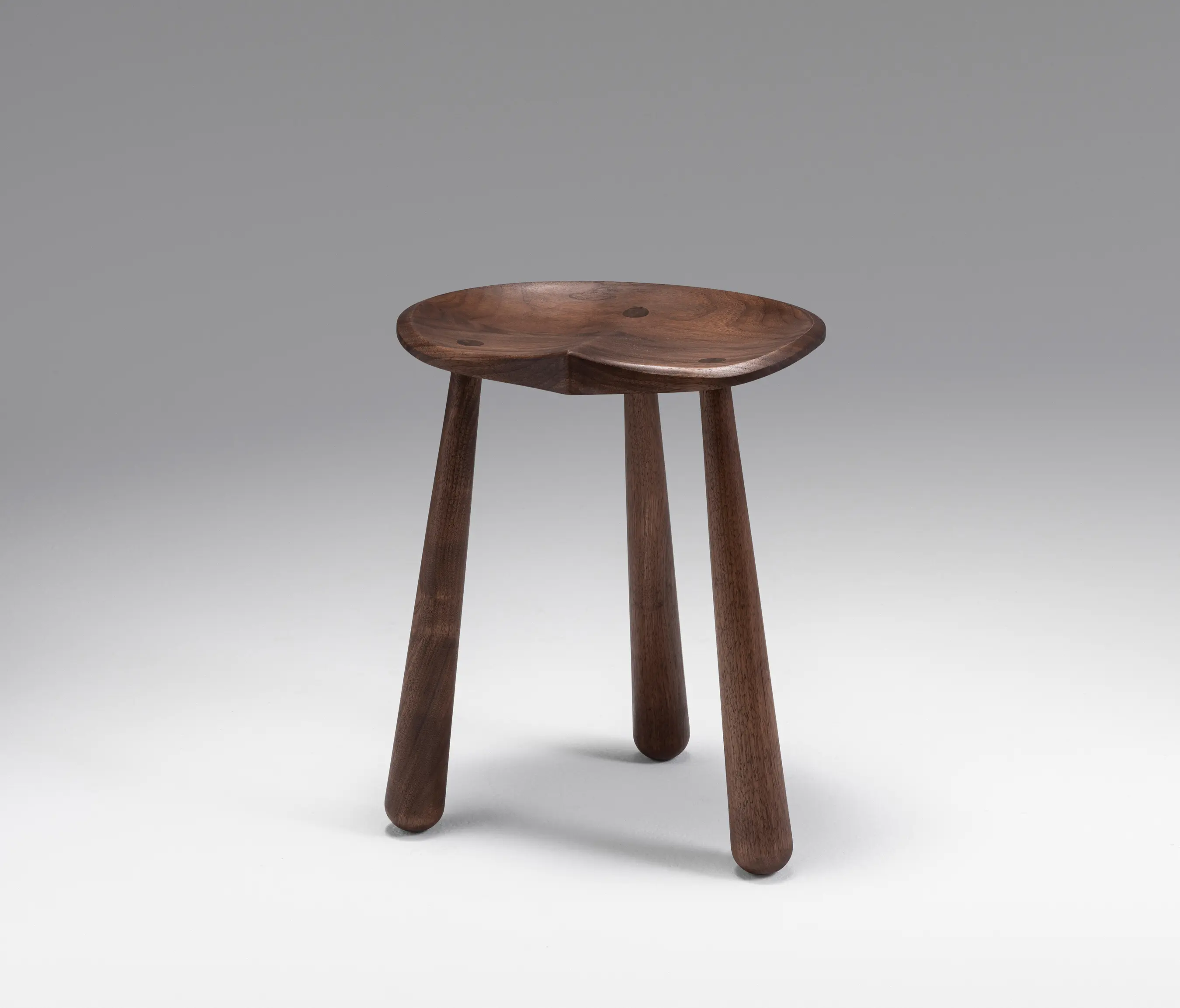 Roll & Hill - Taper Low Stool (Black Walnut)