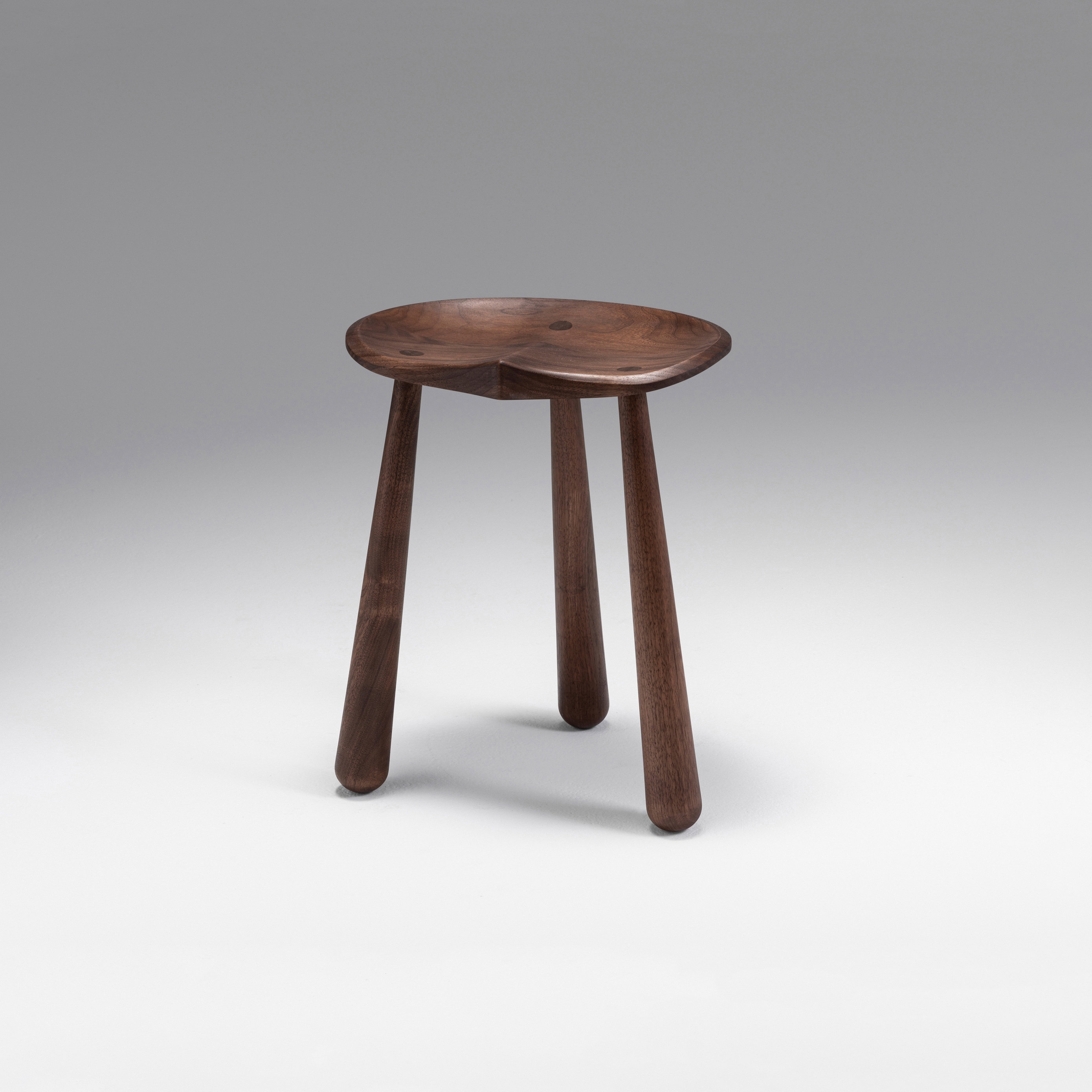 Taper Low Stool (Black Walnut)