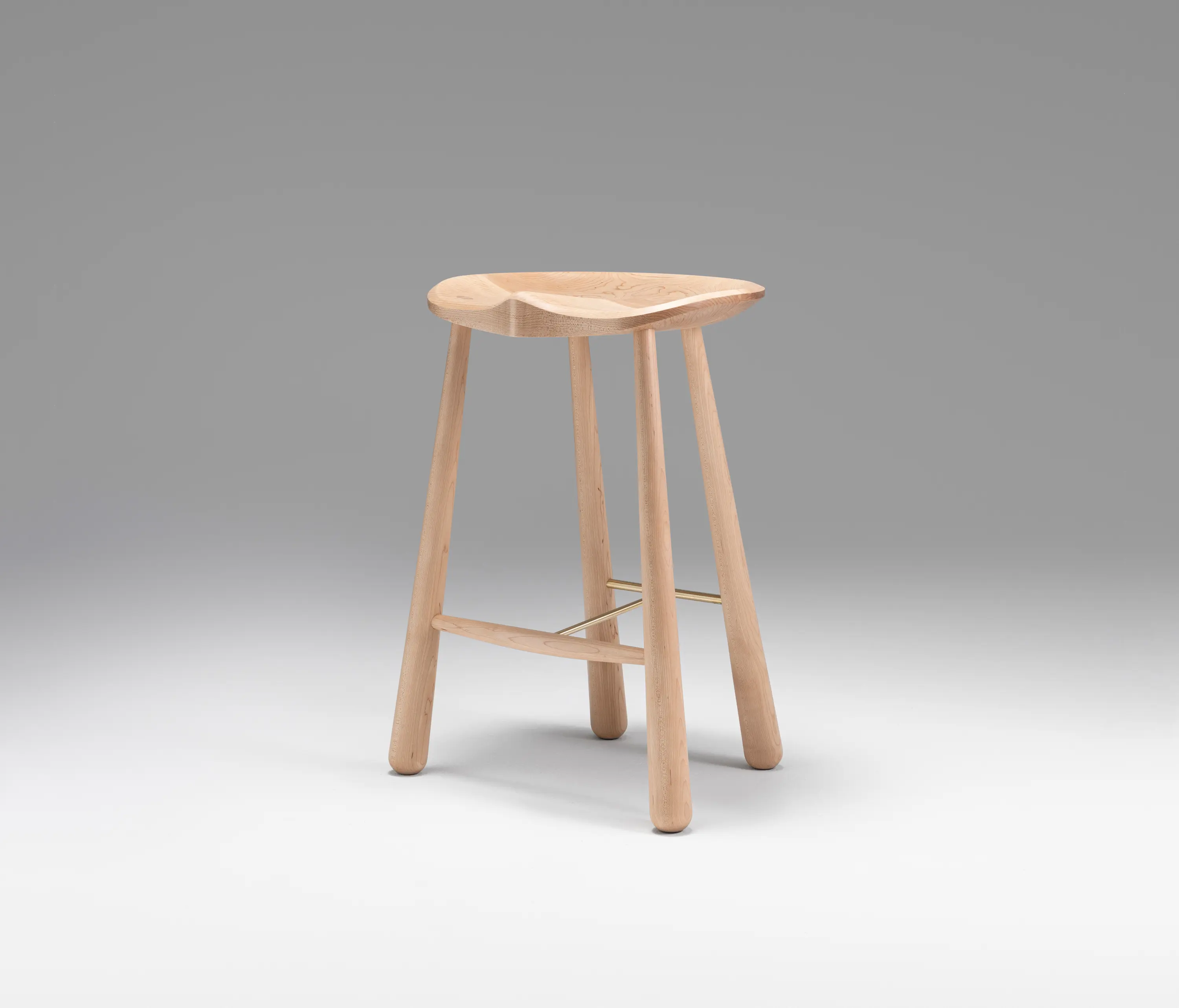 Roll & Hill - Taper Counter Stool (Hard Maple)