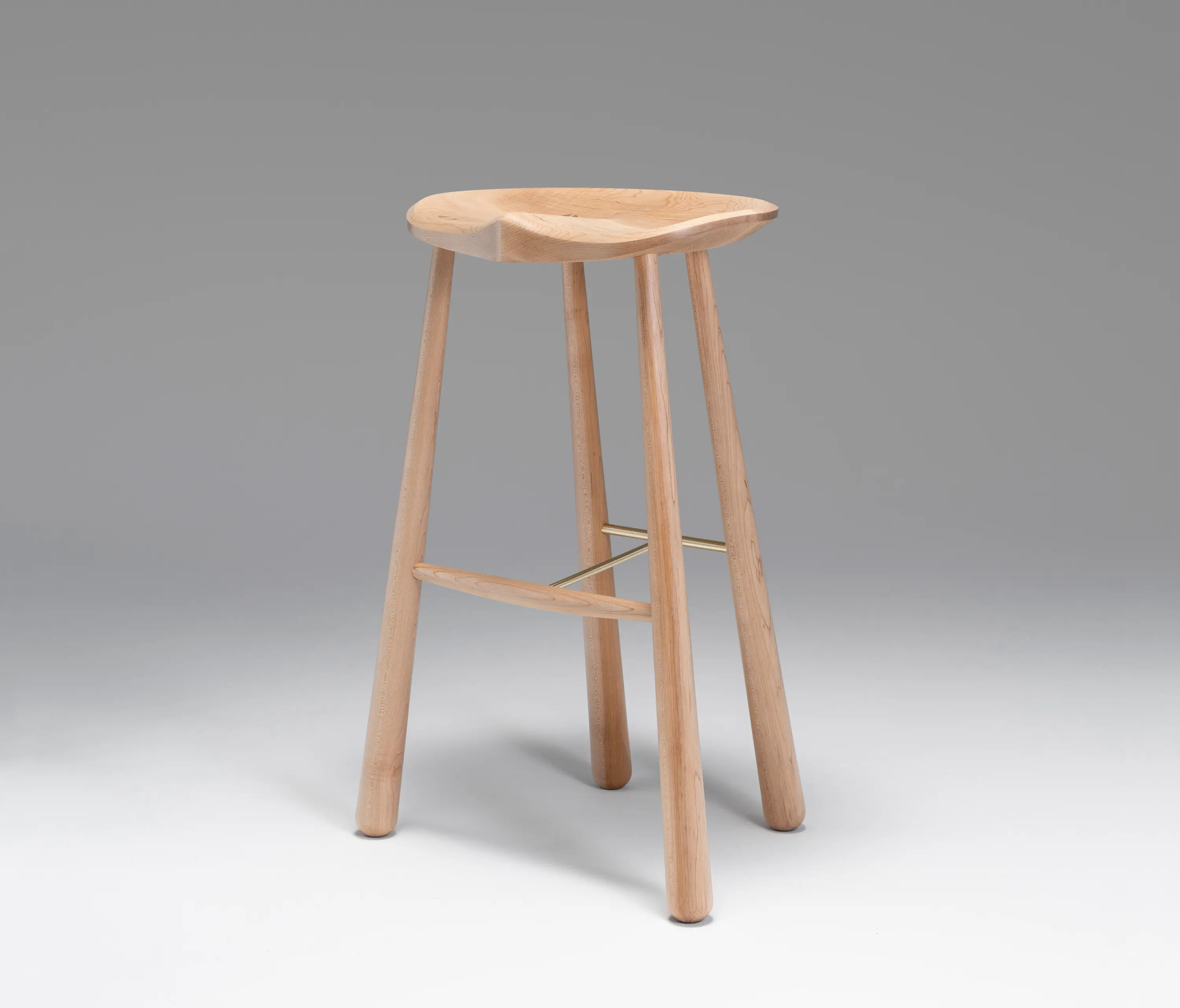Roll & Hill - Taper Bar Stool (Hard Maple)