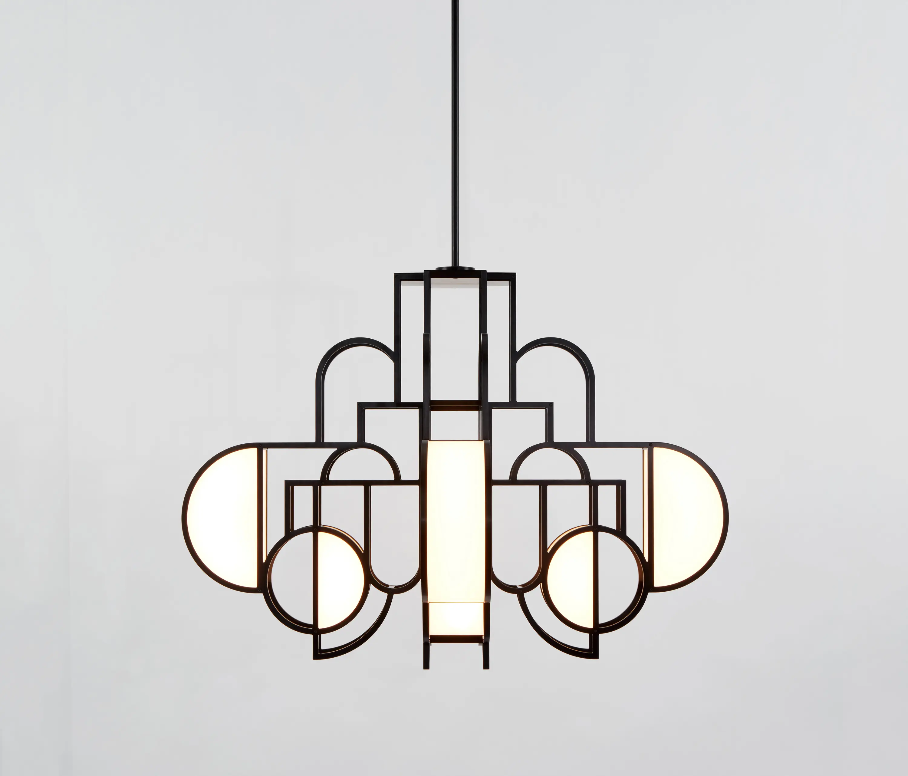 Roll & Hill - Moonrise Chandelier (Matte Black)