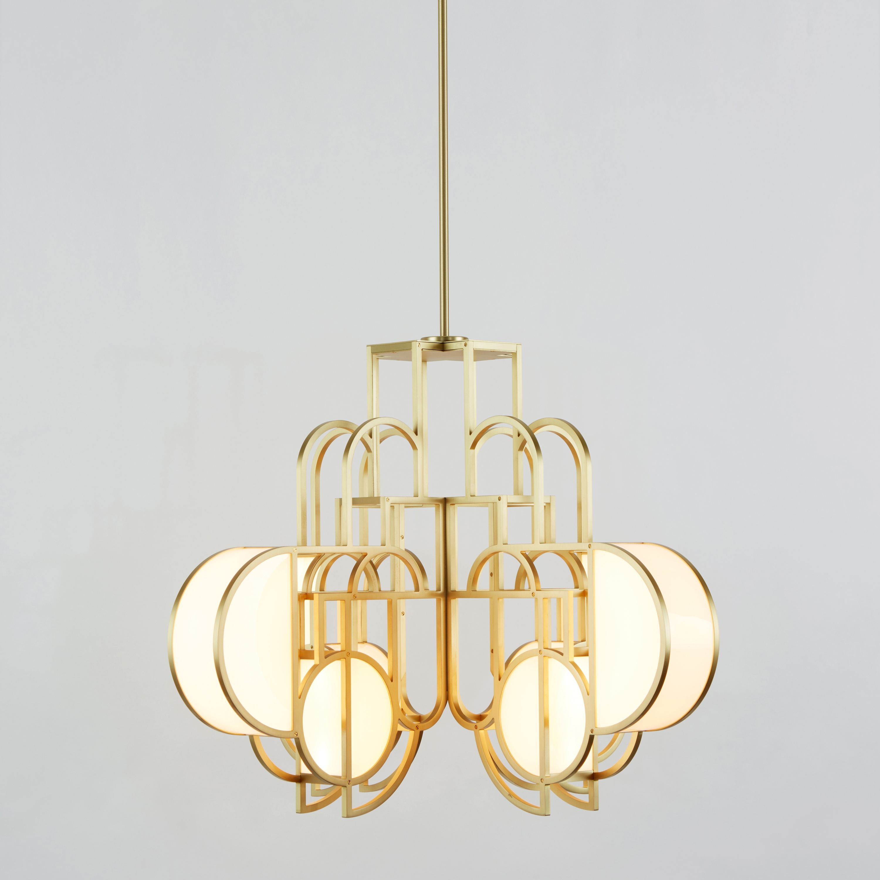 Moonrise Chandelier (Brushed Brass)