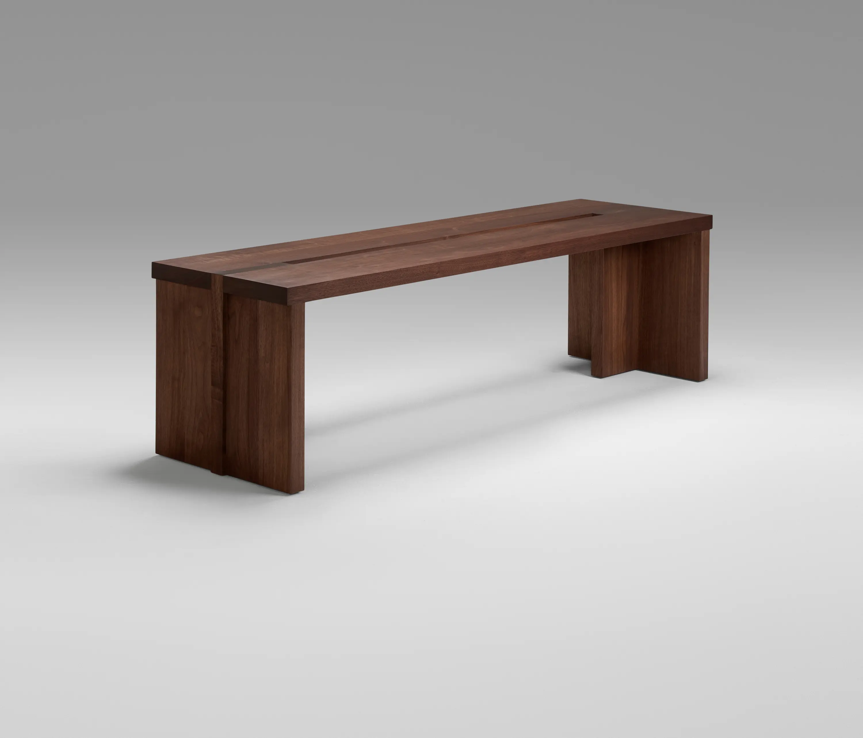 Roll & Hill - Grange Bench - 60 inch (Black Walnut)