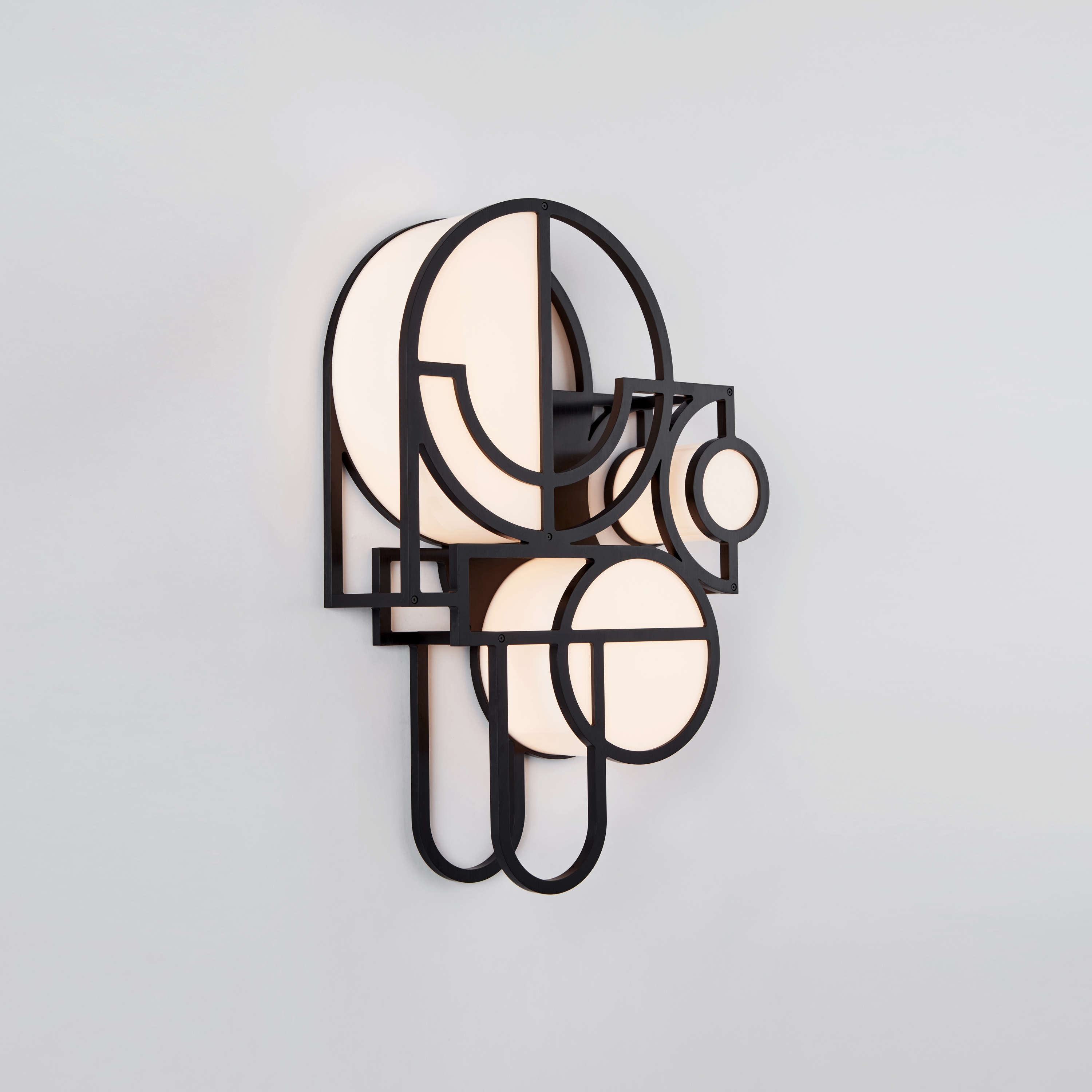 Display product Moonrise Sconce 02 (Matte Black) from manufacturer Roll & Hill