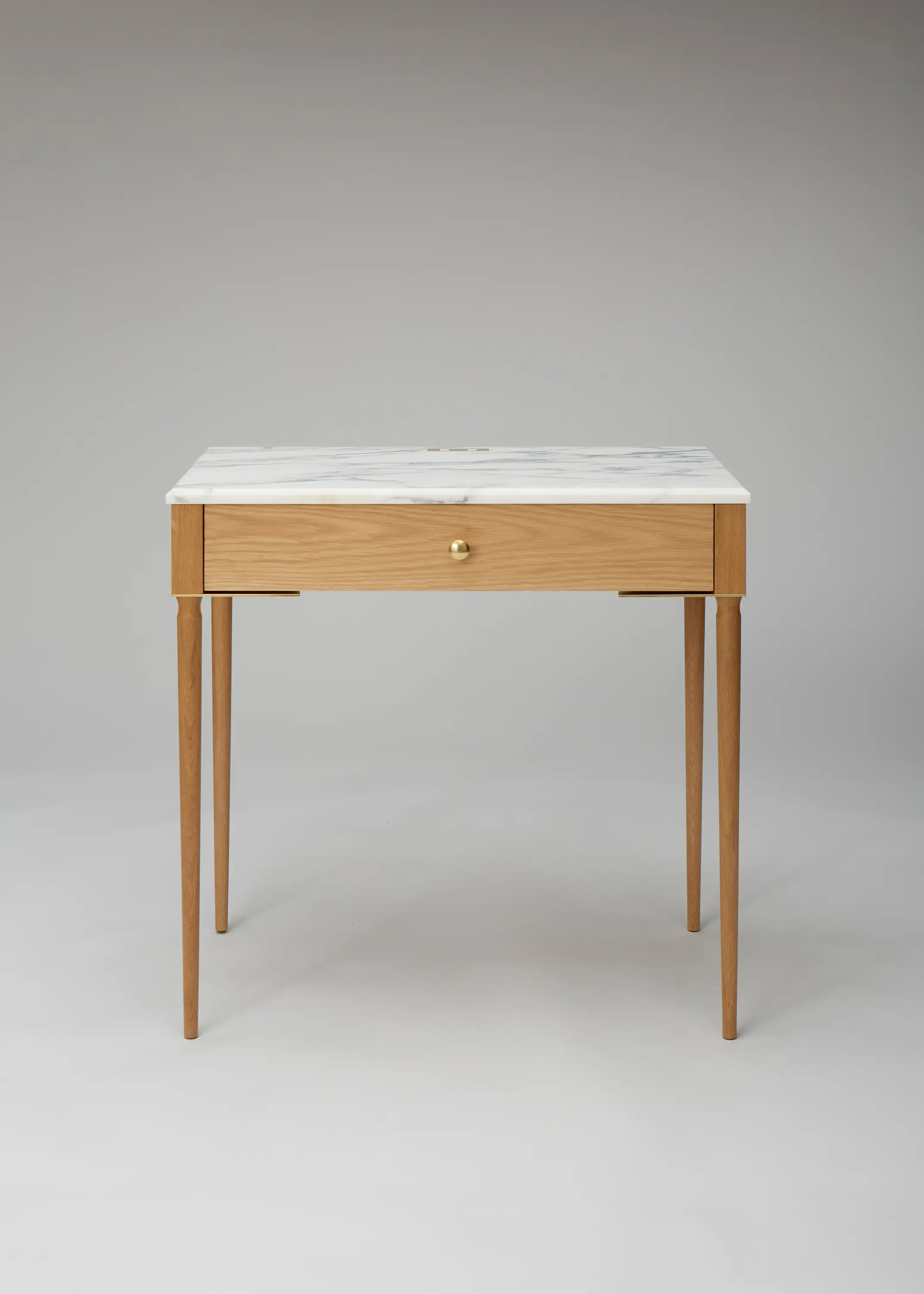 Roll & Hill - The Cain Nightstand (White Oak/Stone)