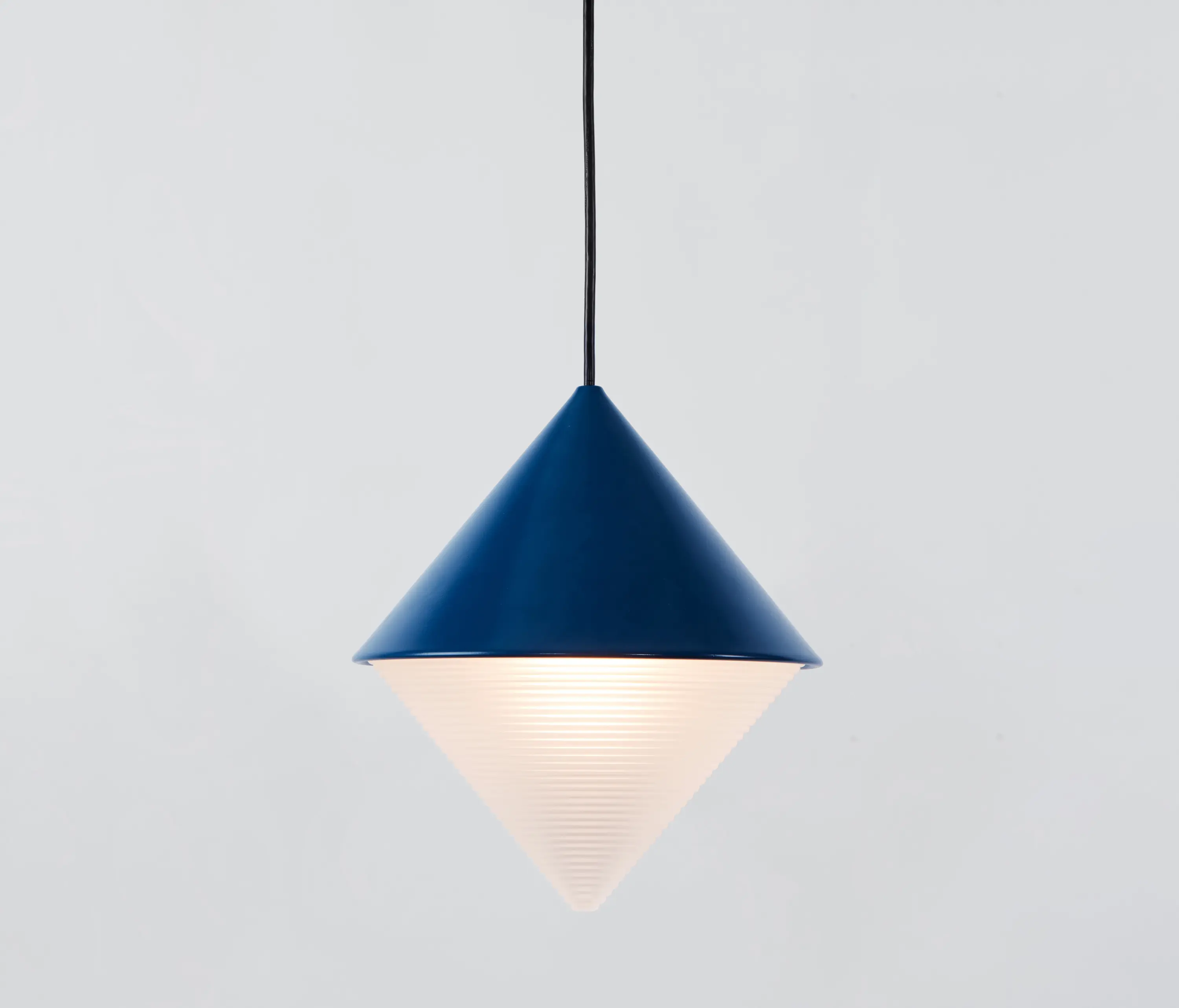 Roll & Hill - Half & Half Pendant - Cone (Blue)