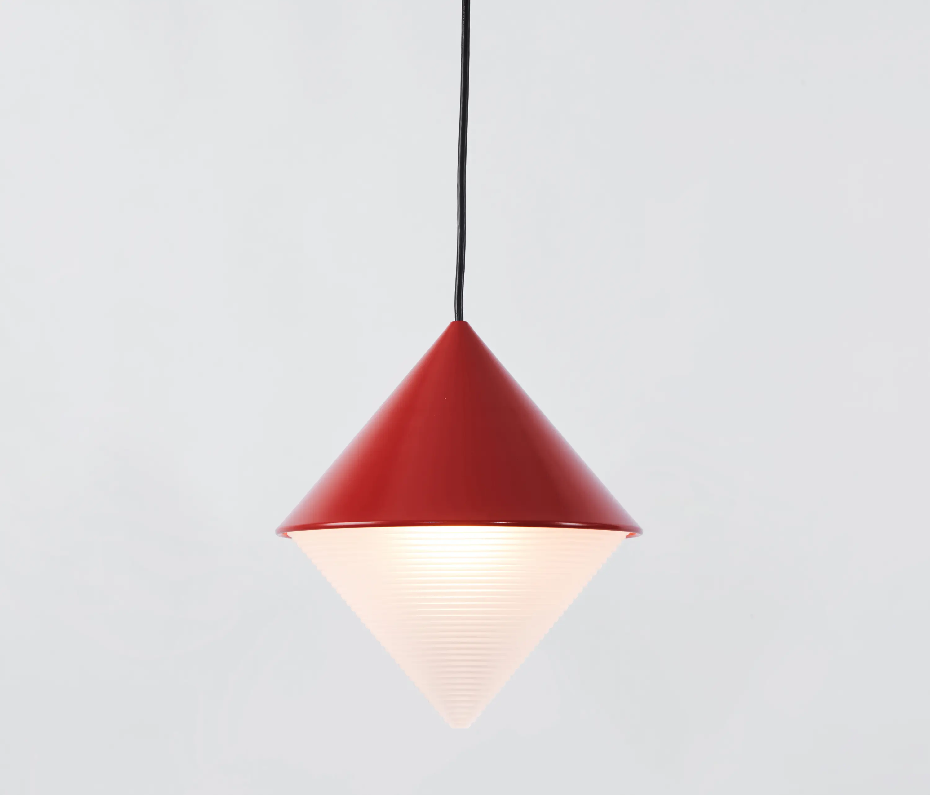 Roll & Hill - Half & Half Pendant - Cone (Red)