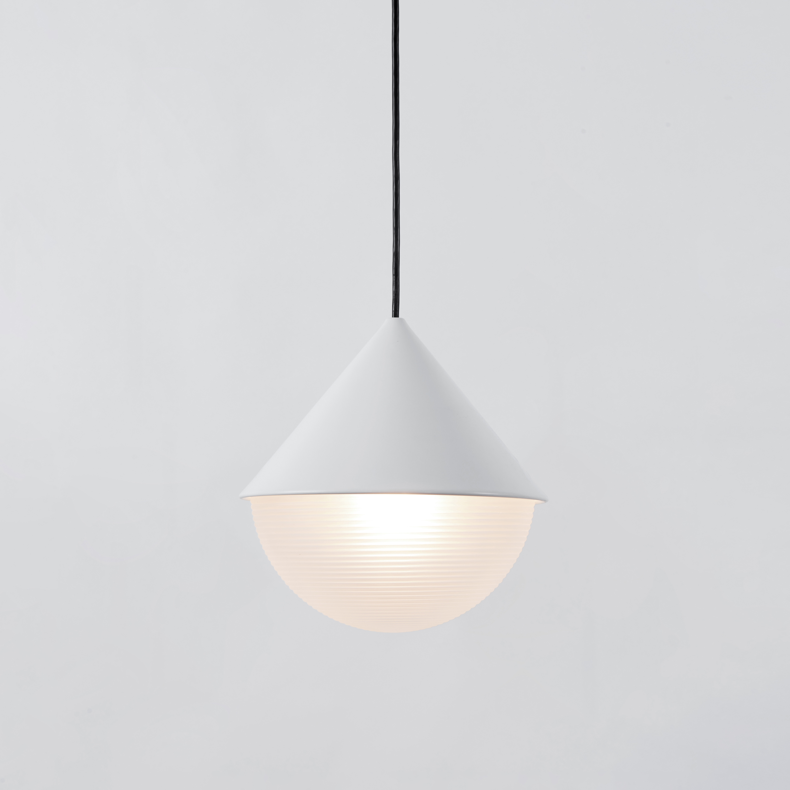 Display product Half & Half Pendant - Hemisphere (White) from manufacturer Roll & Hill