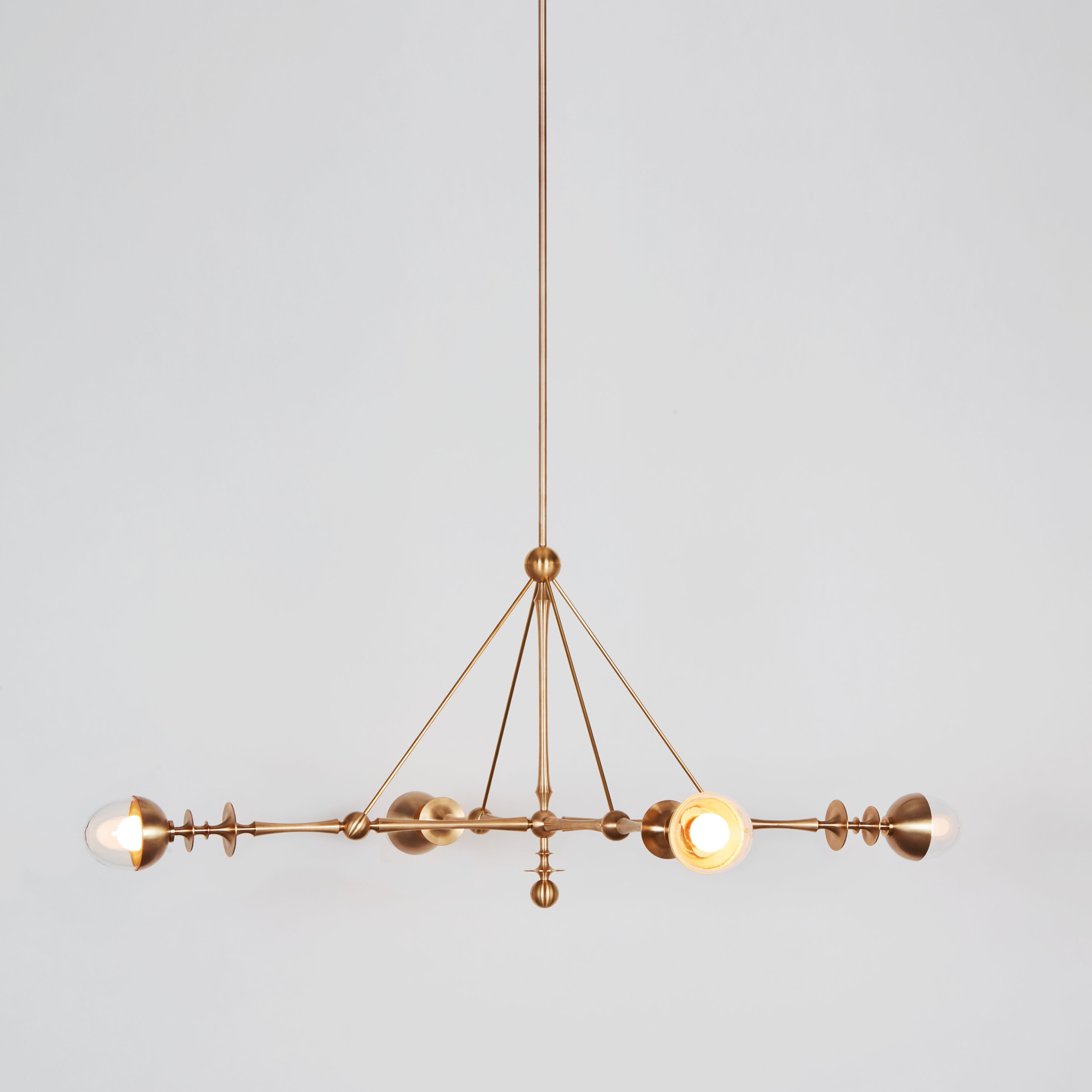Display product Rue Sala Four Arm Pendant from manufacturer Roll & Hill