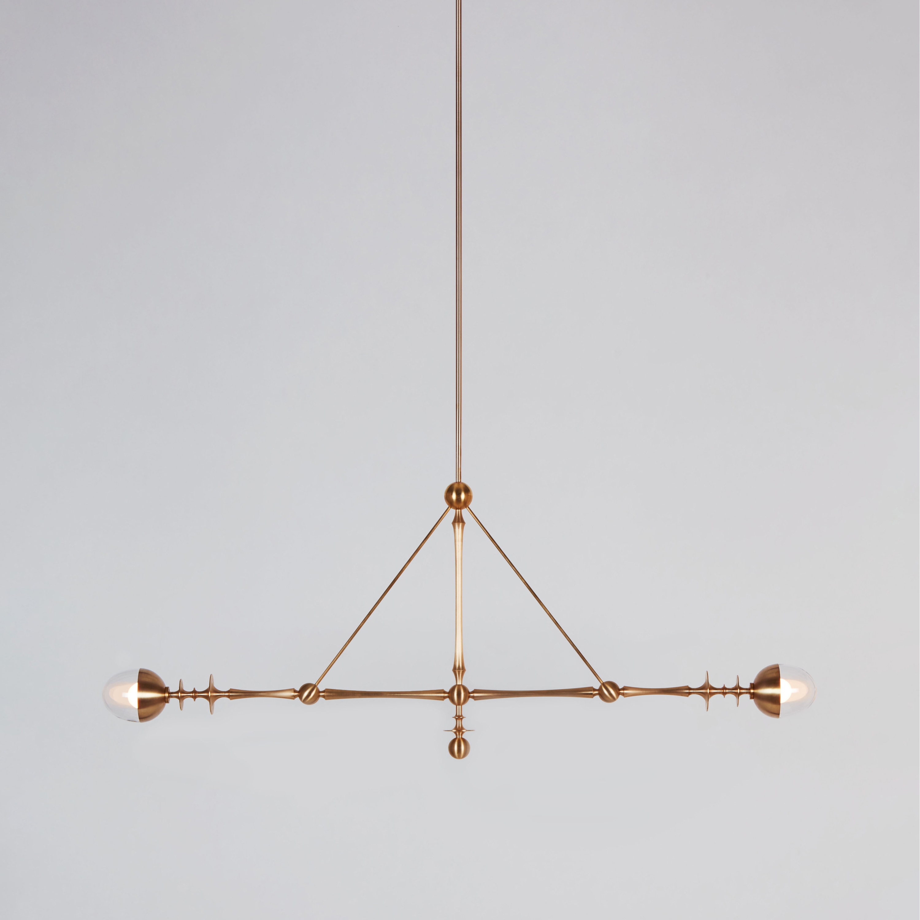 Display product Rue Sala Two Arm Pendant from manufacturer Roll & Hill