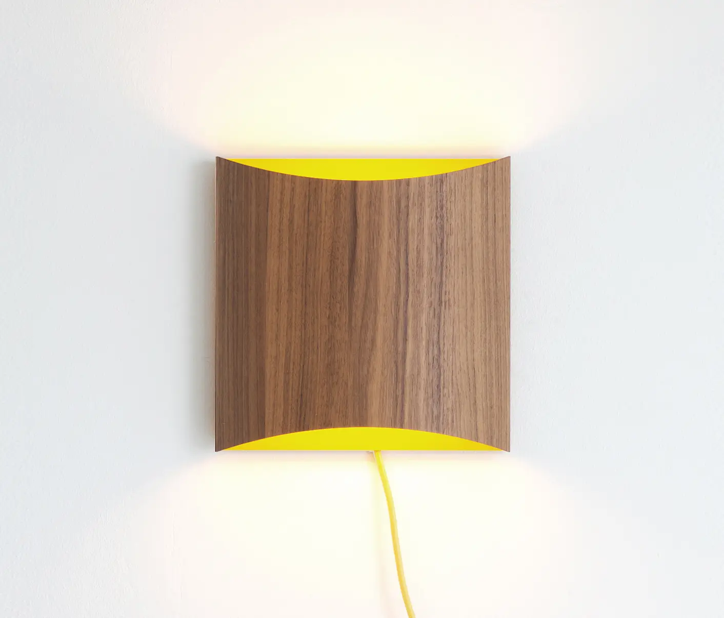 lasfera - Sophie wall Wallnuss gelb mit Kabel