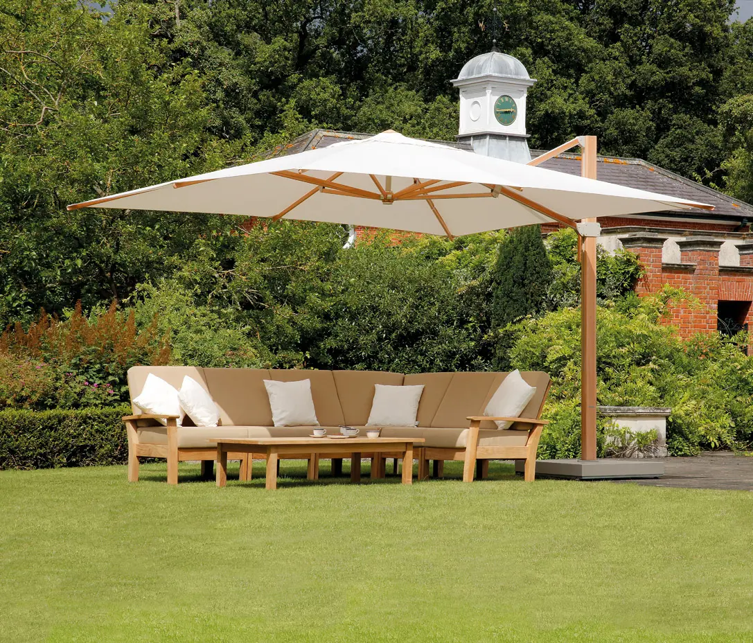 Barlow Tyrie - Napoli Parasol 3.5 X 2.5 Mtr Rectangular - Ø61mm pole (Canvas)