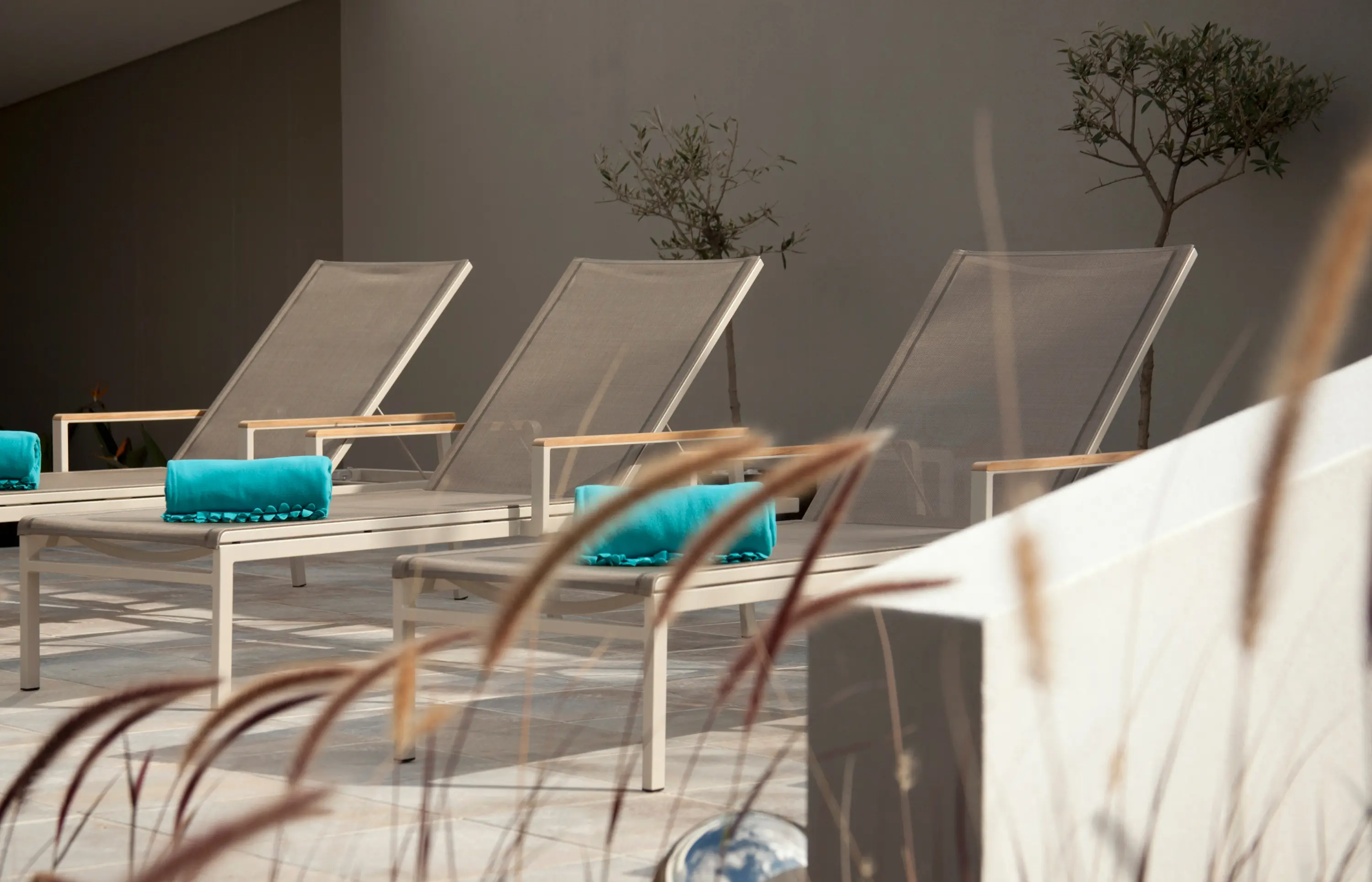 Barlow Tyrie - Aura Table 200 (Teak Top and Champagne Frame)