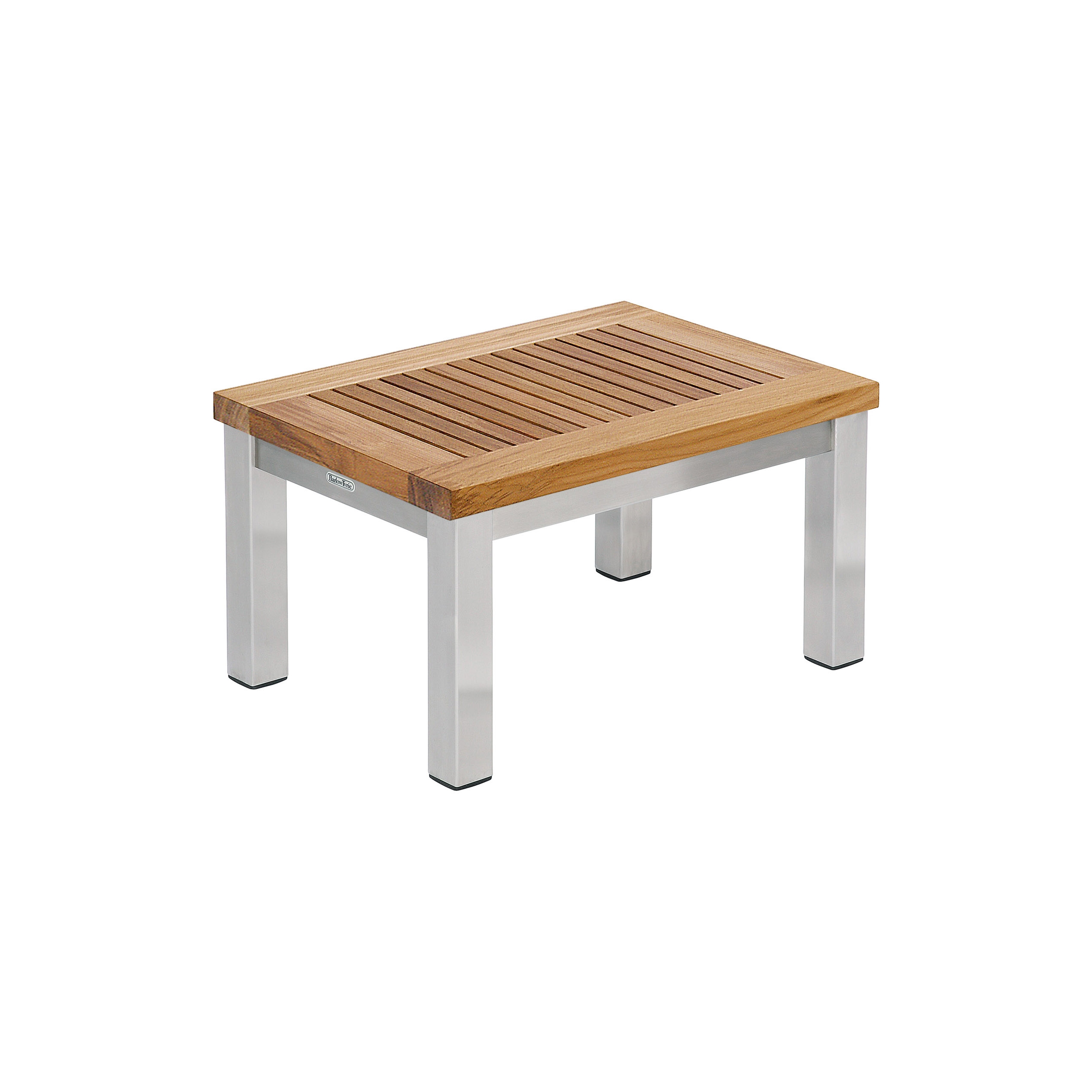 Display product Equinox Lounger Table 49 Rectangular with Teak top from manufacturer Barlow Tyrie