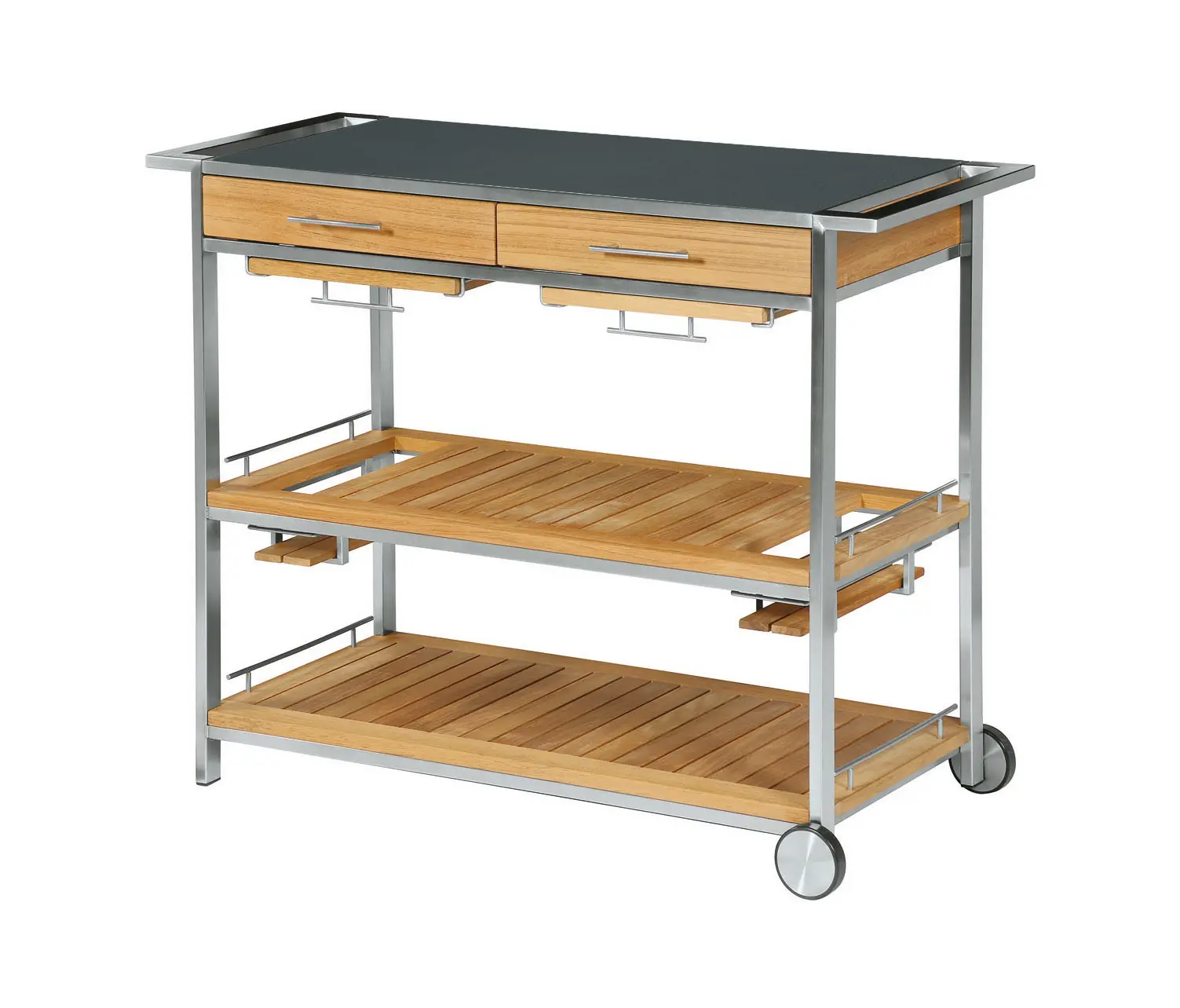 Barlow Tyrie - Mercury Serving Table 122 Rectangular (Nero Ceramic)