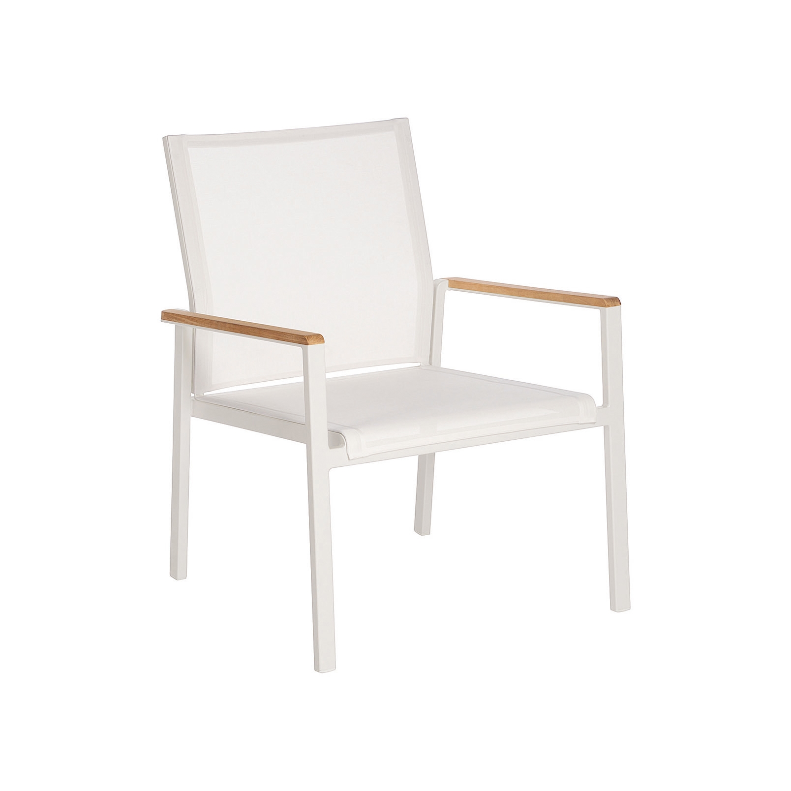 Aura Club Chair DS (Arctic White Frame - Pearl Sling)