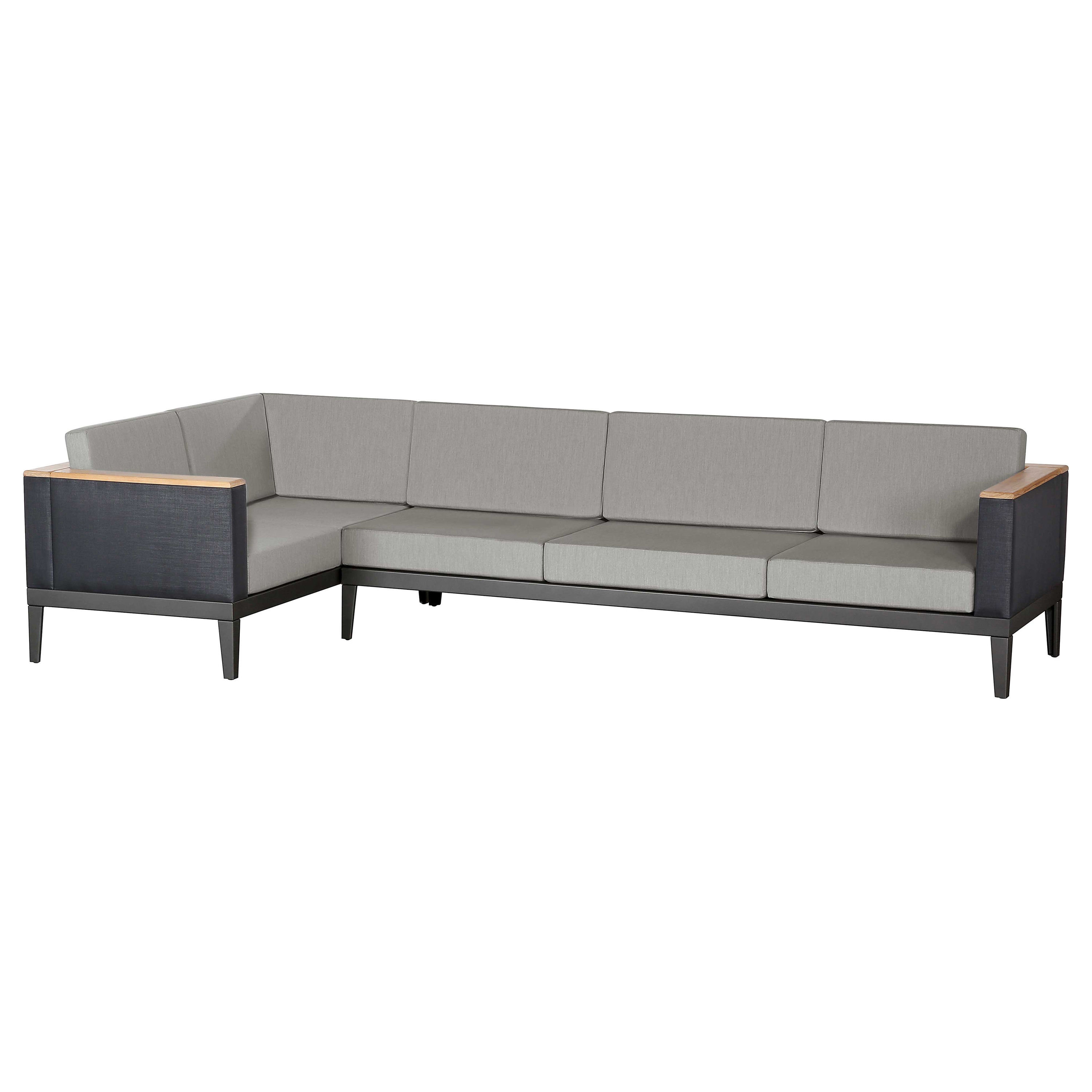 Produkt Aura Lounge Ecke 2+3 mit V-Kissen Graphite Gestell - Charcoal Sling des Herstellers Barlow Tyrie anzeigen