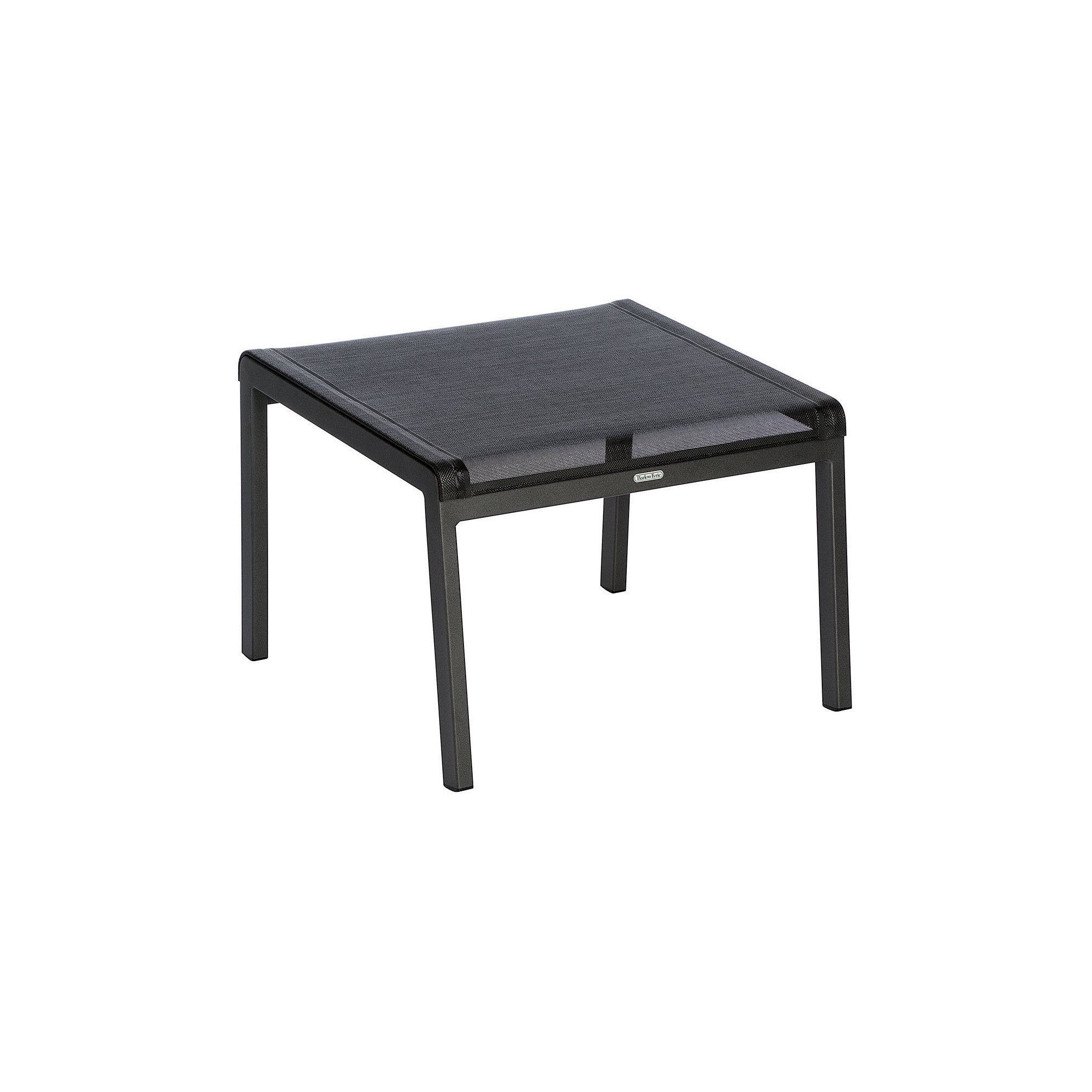 Display product Aura Footstool DS (Graphite Frame - Charcoal Sling) from manufacturer Barlow Tyrie