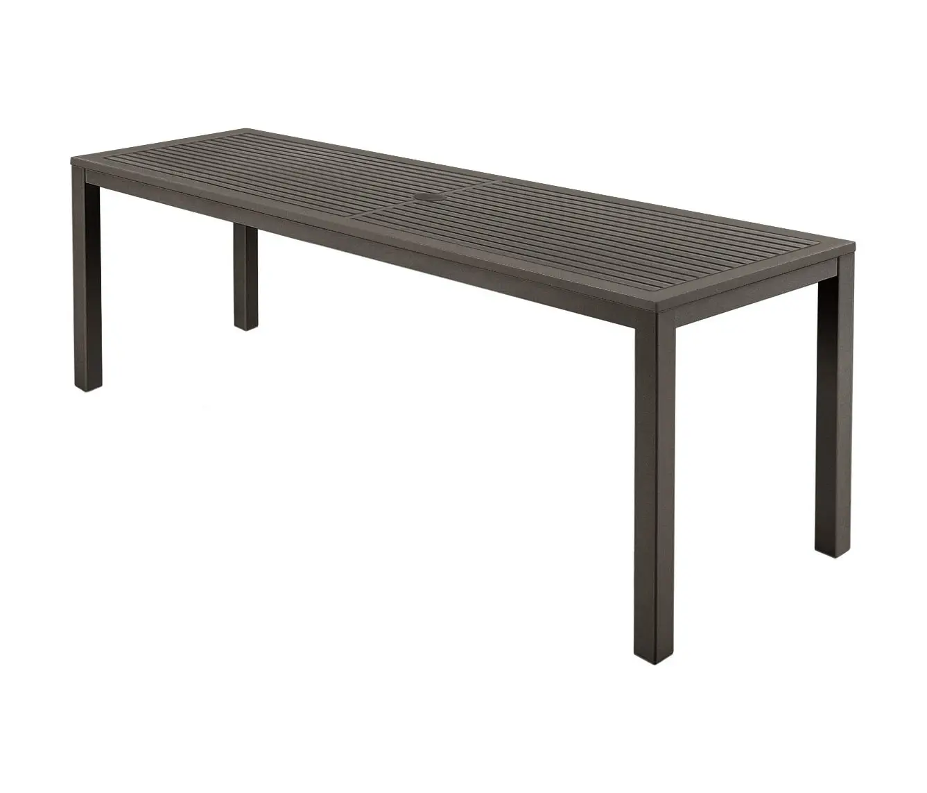 Barlow Tyrie - Aura Aluminium Narrow Table 200 Rectangular (Graphite Top and Frame)