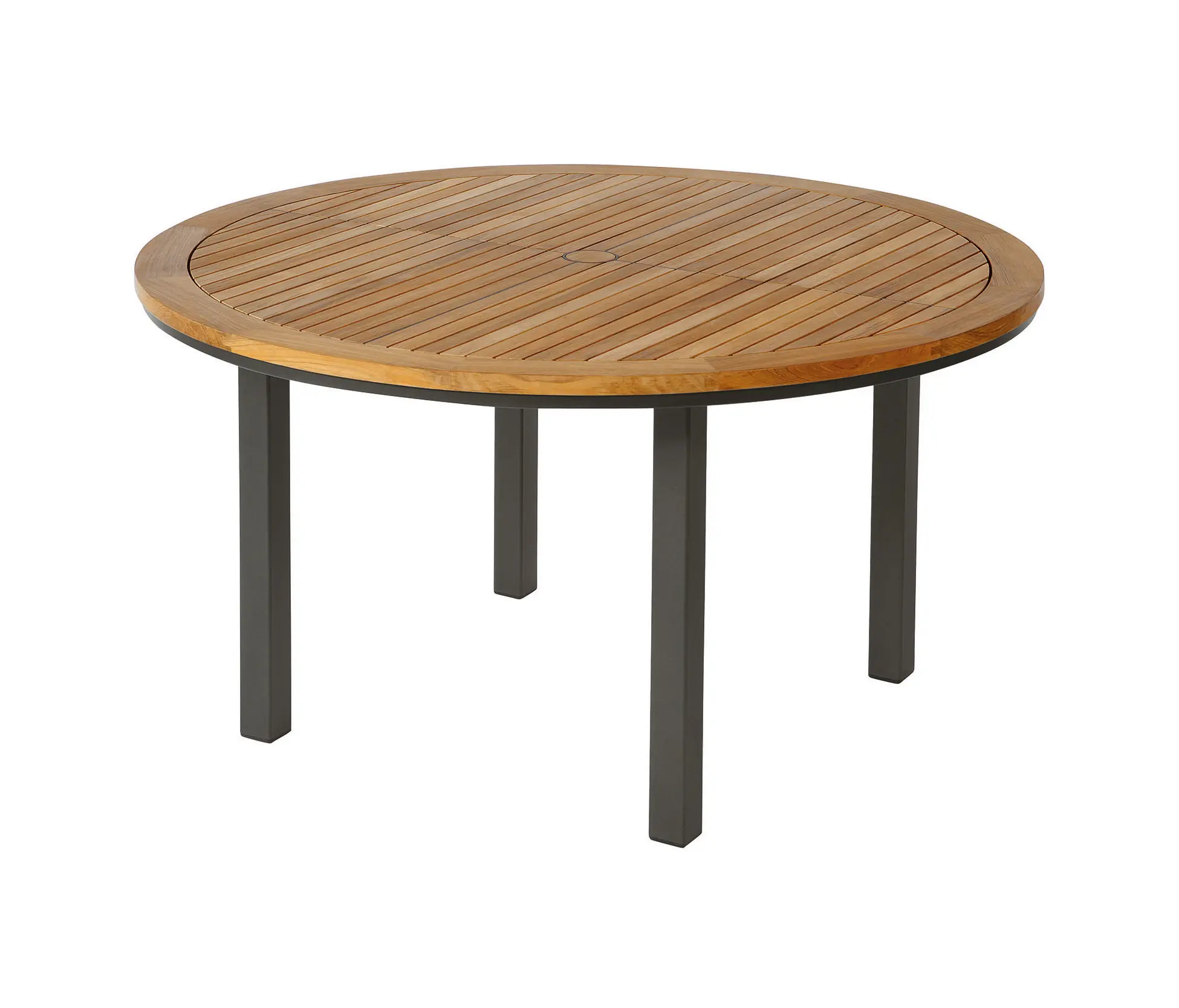 Barlow Tyrie - Aura Table 140 Ø Circular (Teak Top and Graphite Frame)