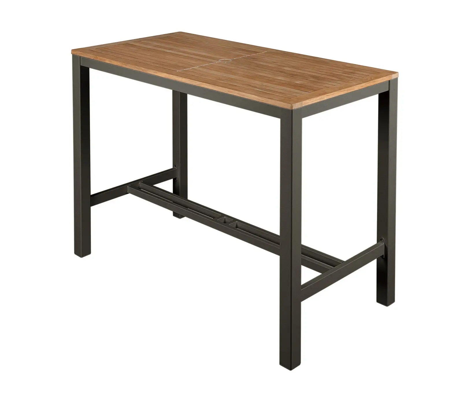 Barlow Tyrie - Aura High Dining Table 140 (Teak Top and Graphite Frame)