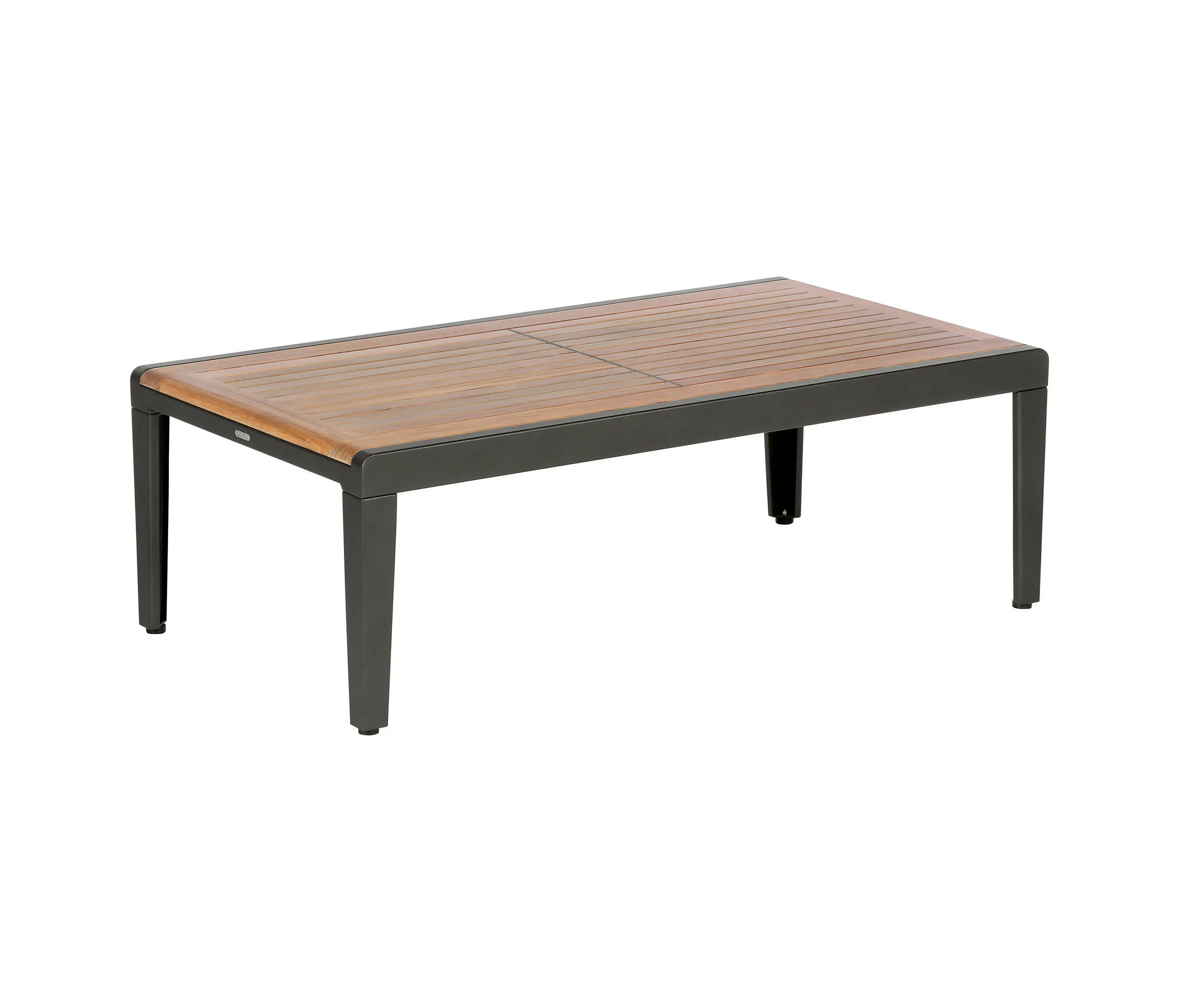 Barlow Tyrie - Aura Low Table 120 Rectangular (Teak Top and Graphite Frame)