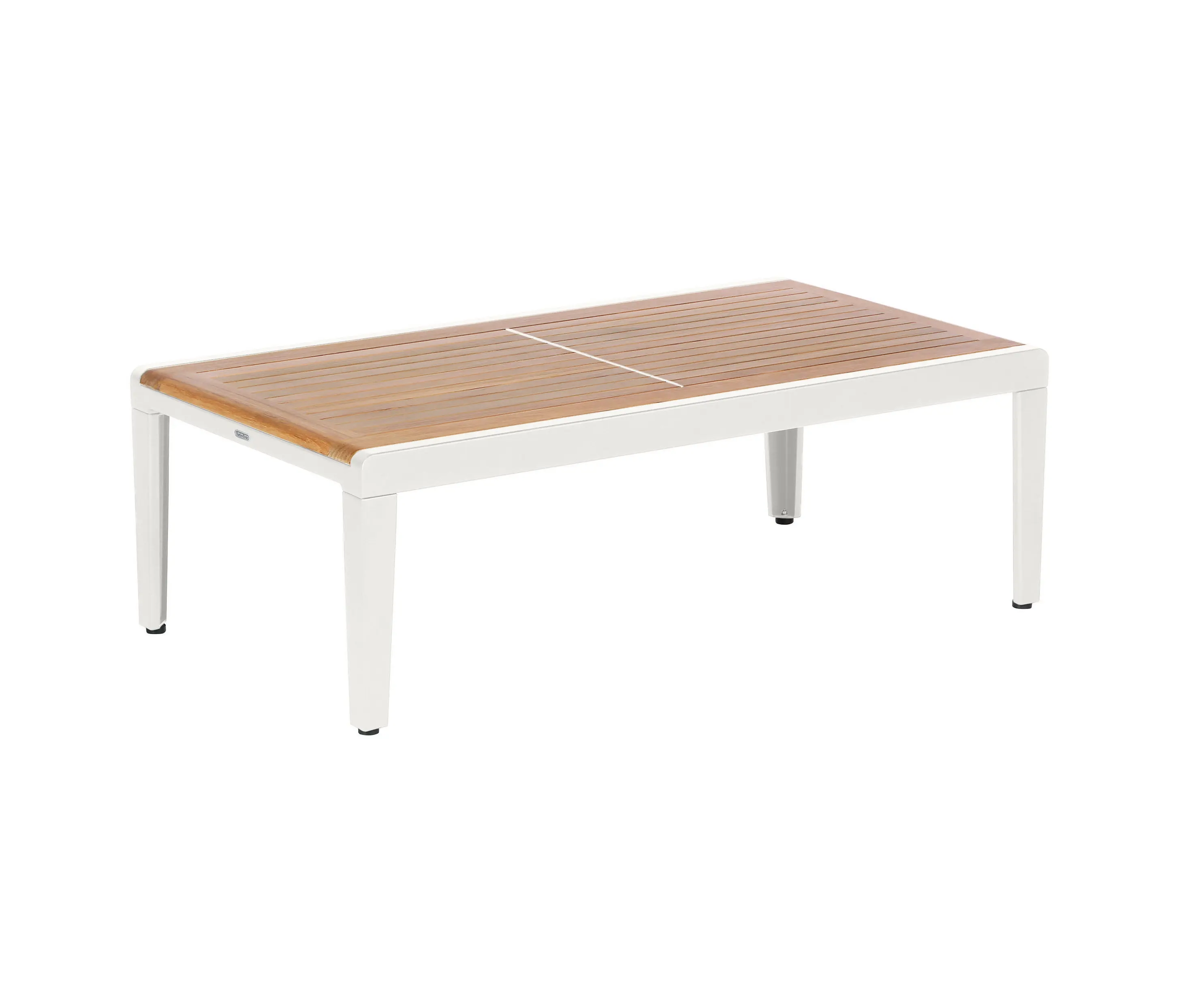 Barlow Tyrie - Aura Low Table 120 Rectangular (Teak Top and Arctic White Frame)