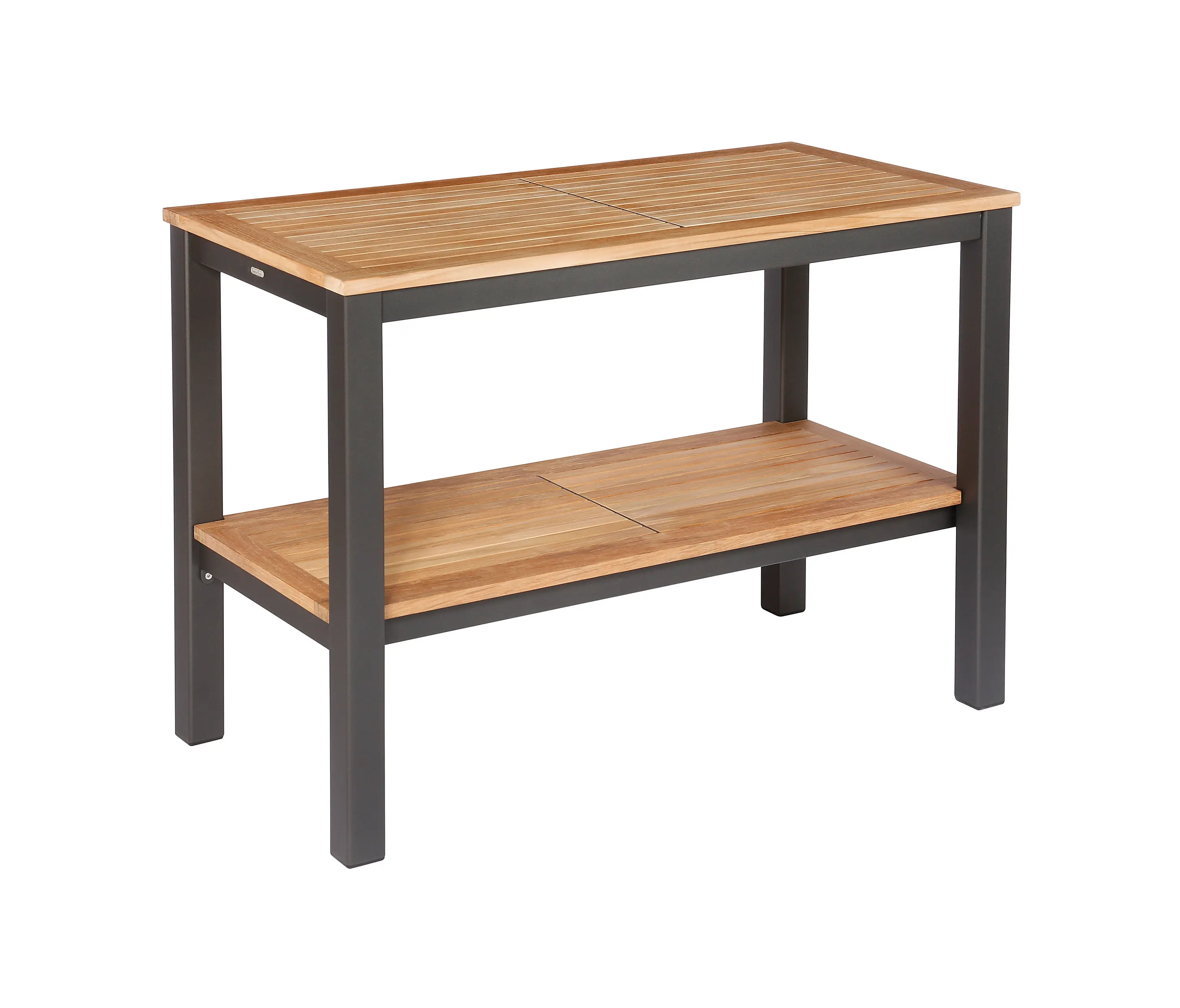 Barlow Tyrie - Aura Serving Table Rectangular (Teak Top and Graphite Frame)