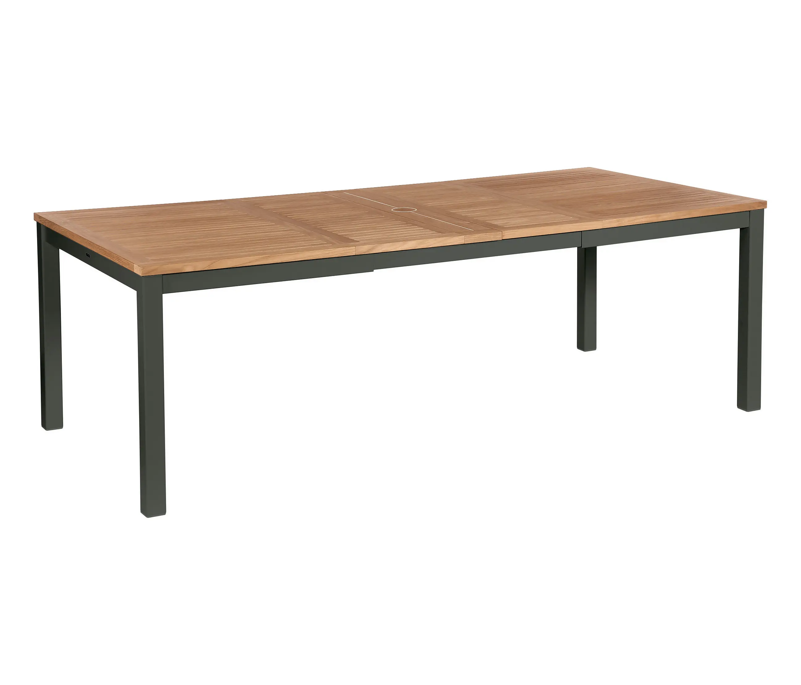 Barlow Tyrie - Aura Extending Table 230 Rectangular (Teak Top and Graphite Frame)
