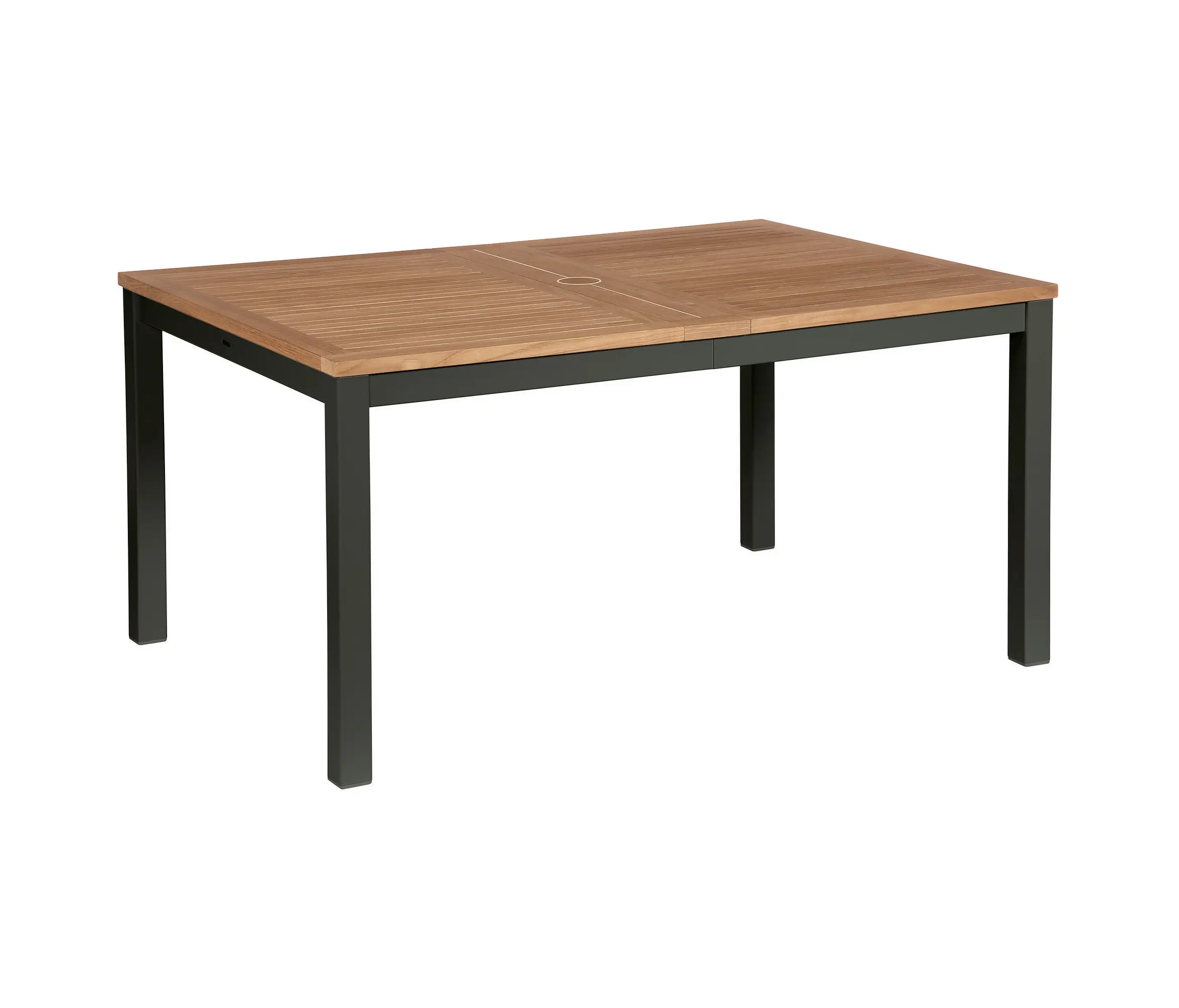 Barlow Tyrie - Aura Extending Table 230 Rectangular (Teak Top and Graphite Frame)