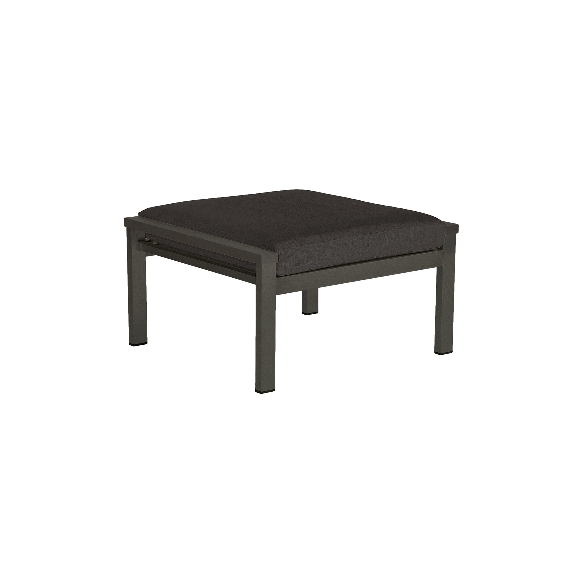Afficher le produit Equinox Deep Seating Ottoman (powder coated) (Graphite - Carbon Sunbrella® Webbing) du fabricant Barlow Tyrie