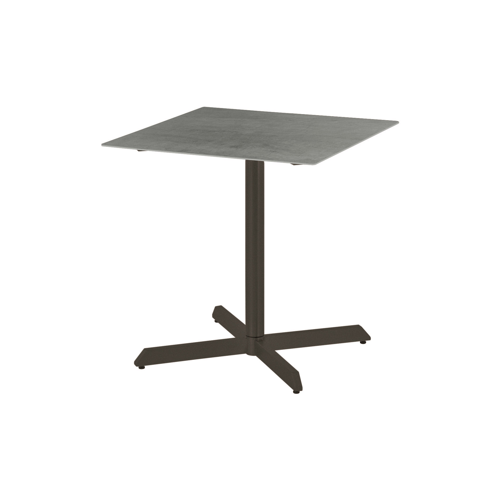 Mostra il prodotto Equinox Pedestal Table 70 Square (powder coated) (Graphite Frame - Dusk Ceramic) del produttore Barlow Tyrie