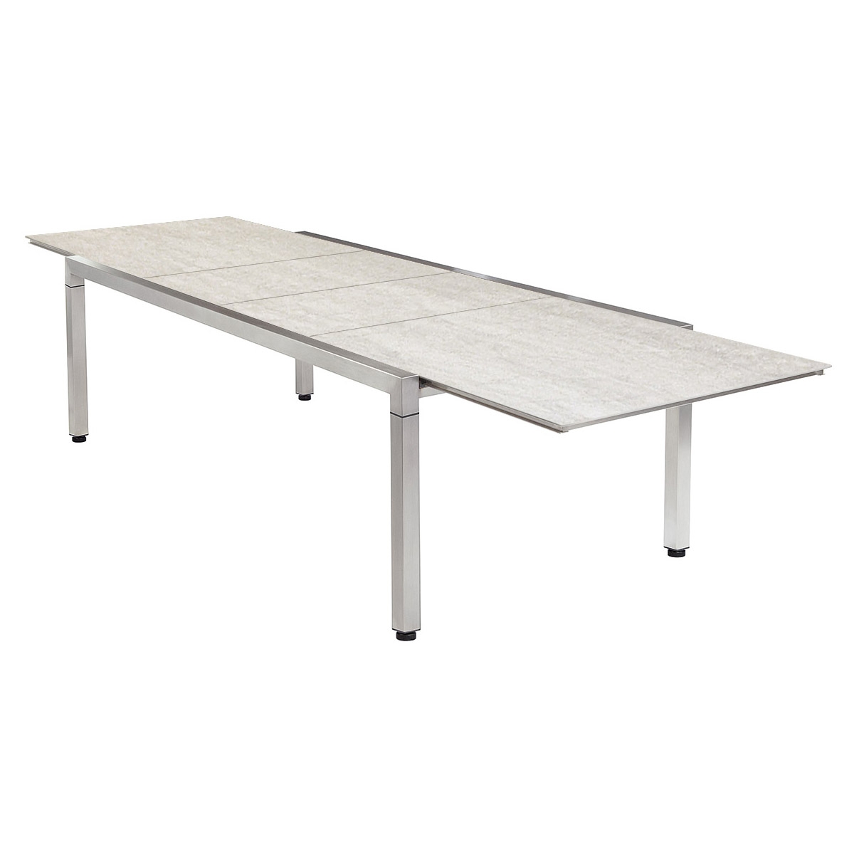 Equinox Extending Table 360 Rectangular (Frost Ceramic)
