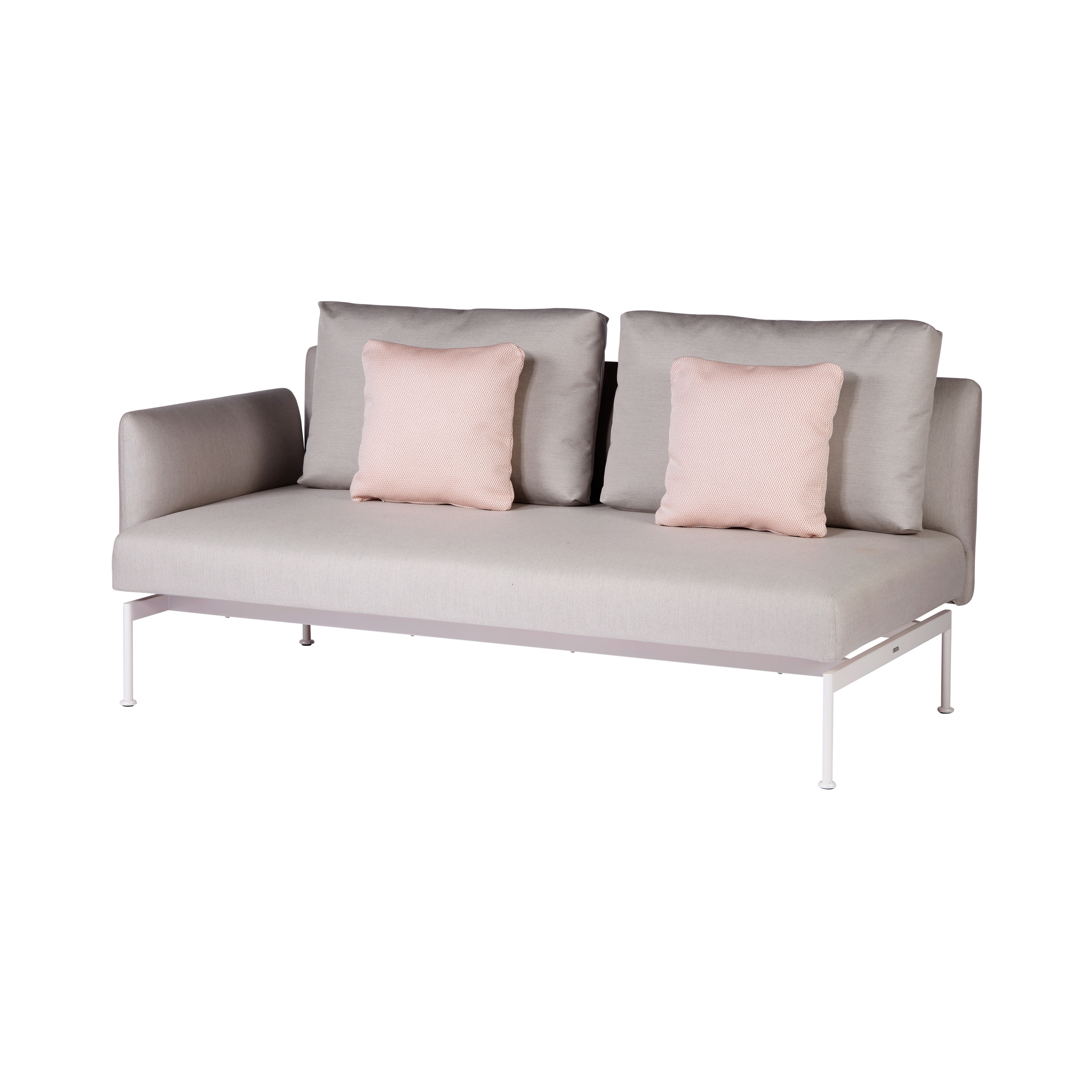 Layout Double Seat - One Arm Layout Double Seat - One Arm (Arctic White Frame)