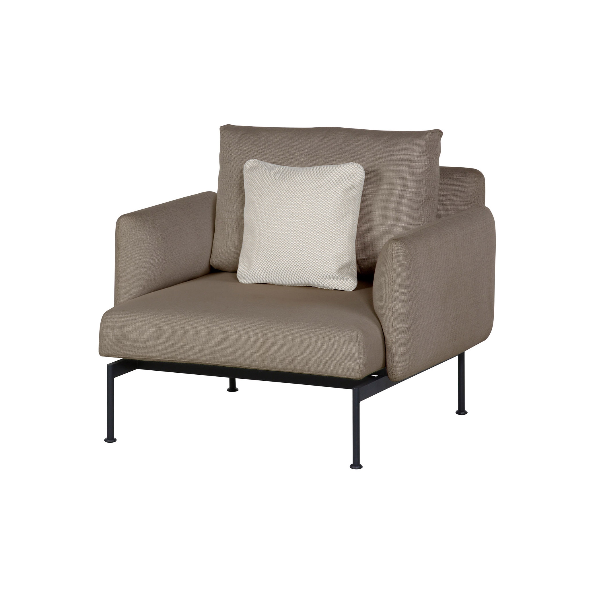 Display product Layout Single Seat - Single seat and back with Low Arms (Forge Grey Frame) from manufacturer Barlow Tyrie