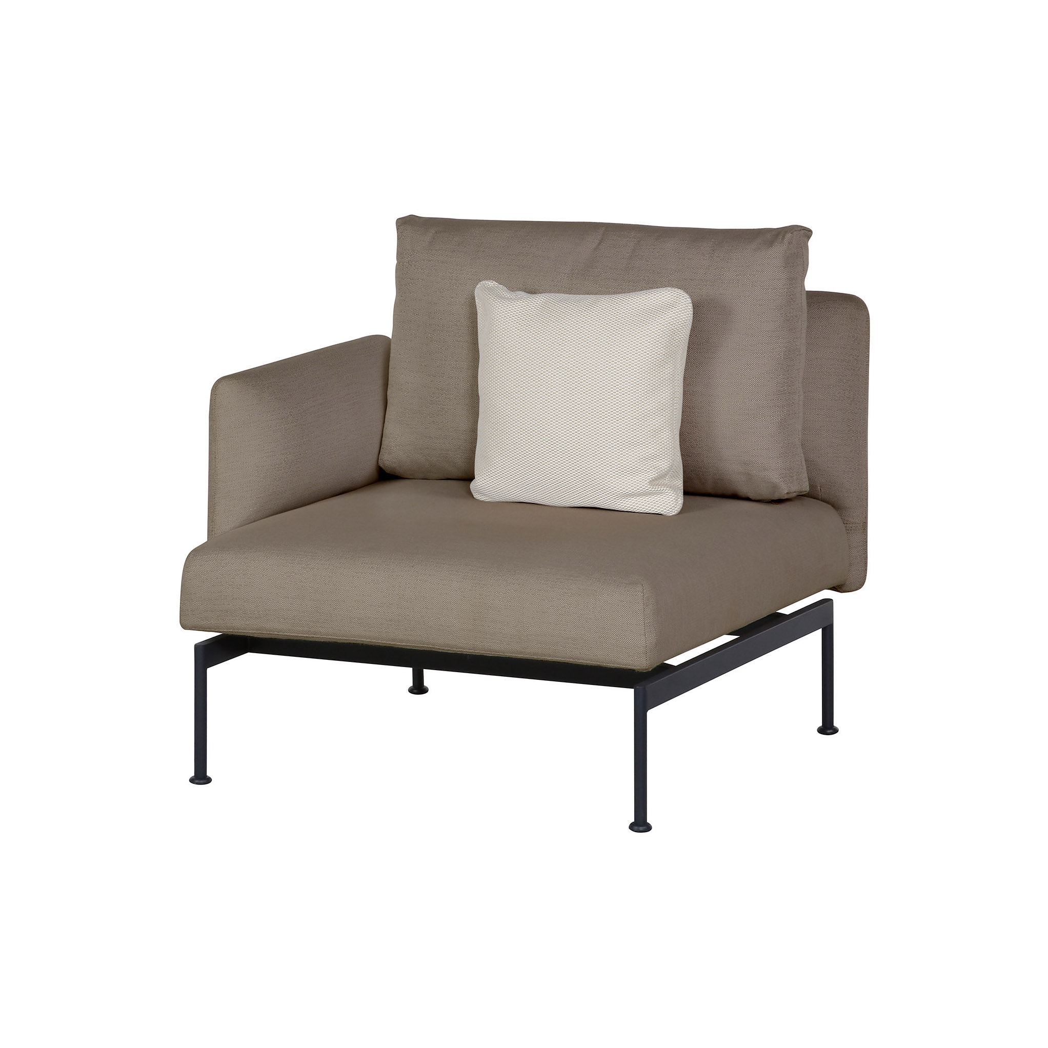 Display product Layout Single Seat - One Arm Layout Single Seat - One Arm (Forge Grey Frame) from manufacturer Barlow Tyrie