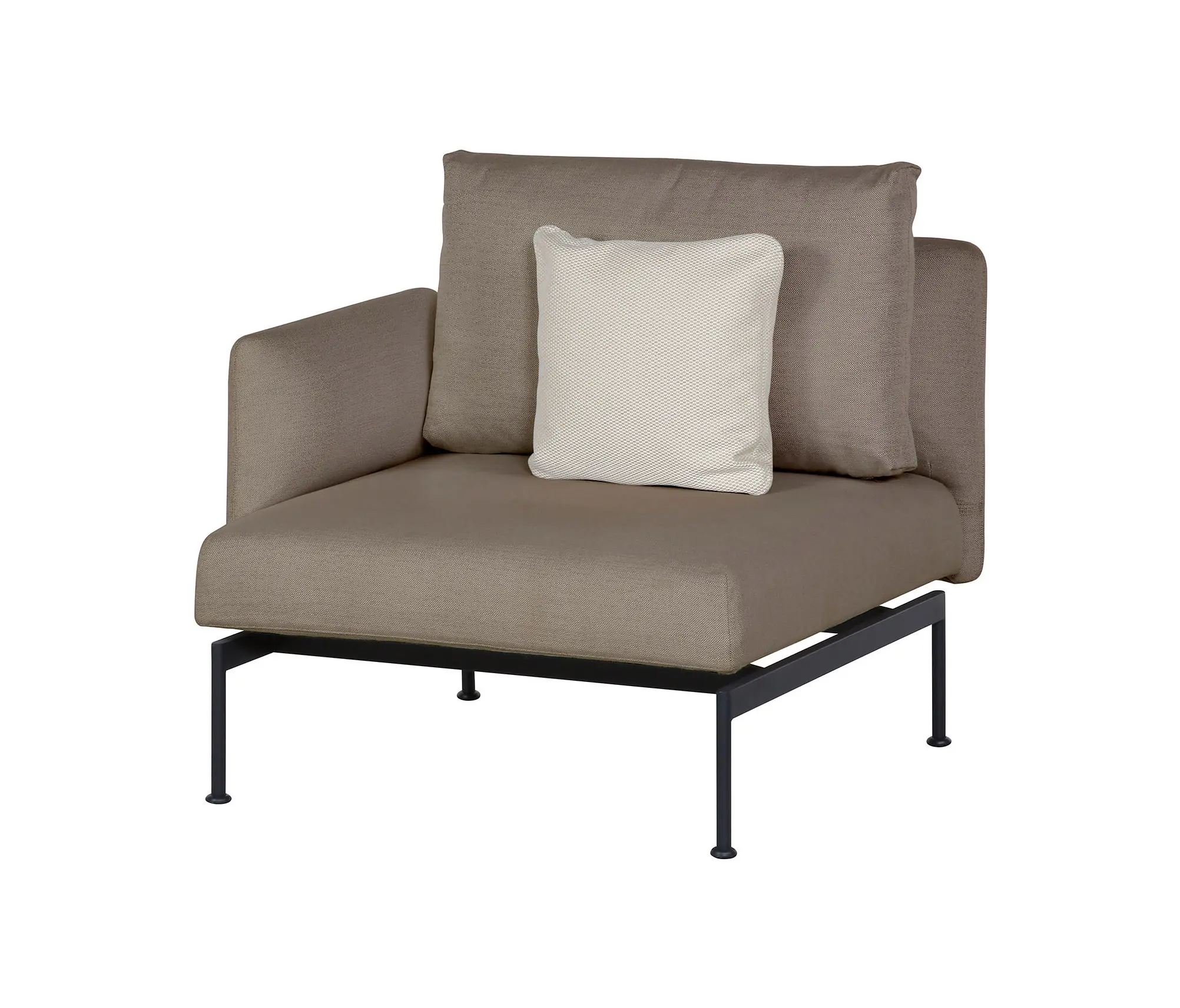 Barlow Tyrie - Layout Endmodul mit Arm Gestell Forge Grey