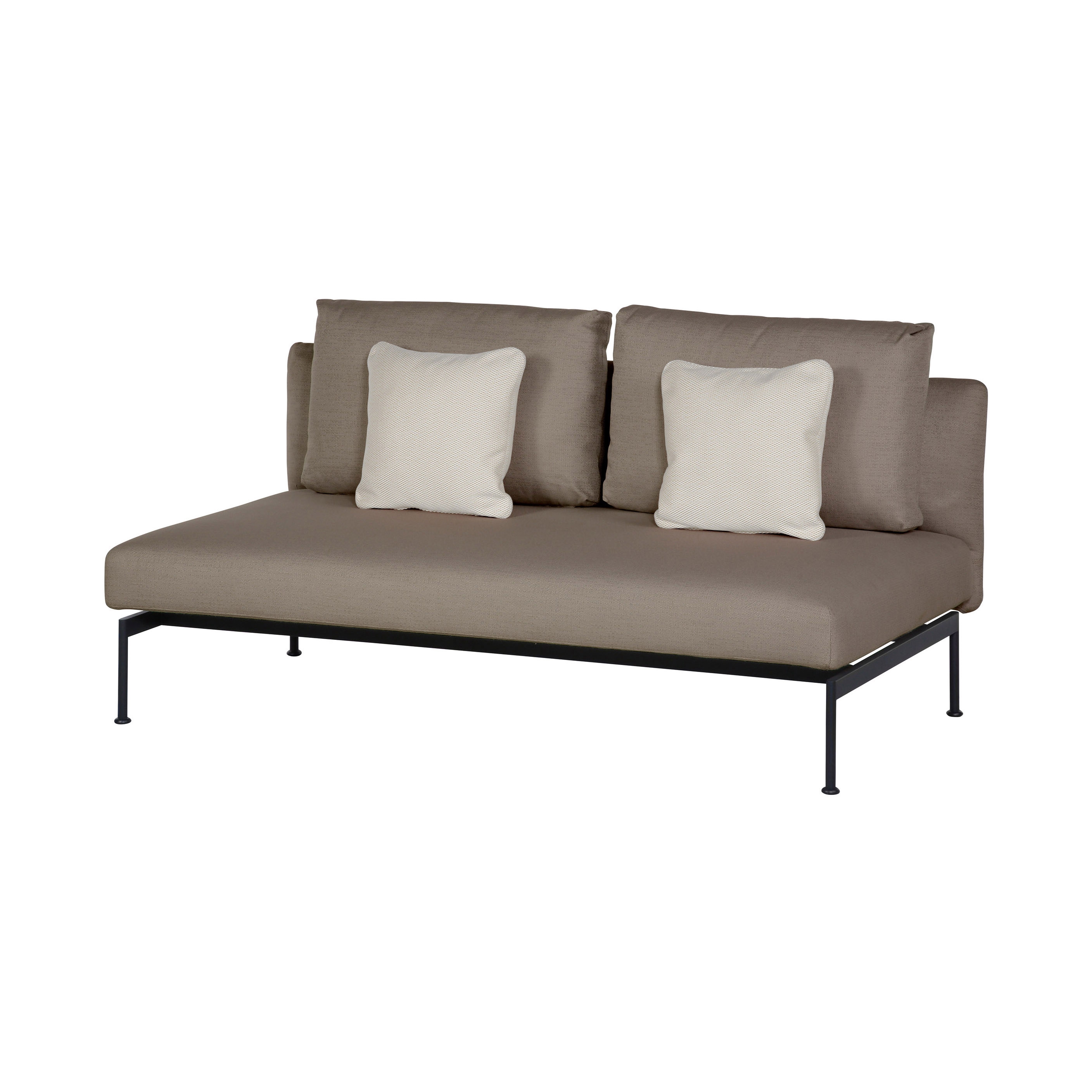 Mostra il prodotto Layout Double Bench - Double seat with back (Forge Grey Frame) del produttore Barlow Tyrie