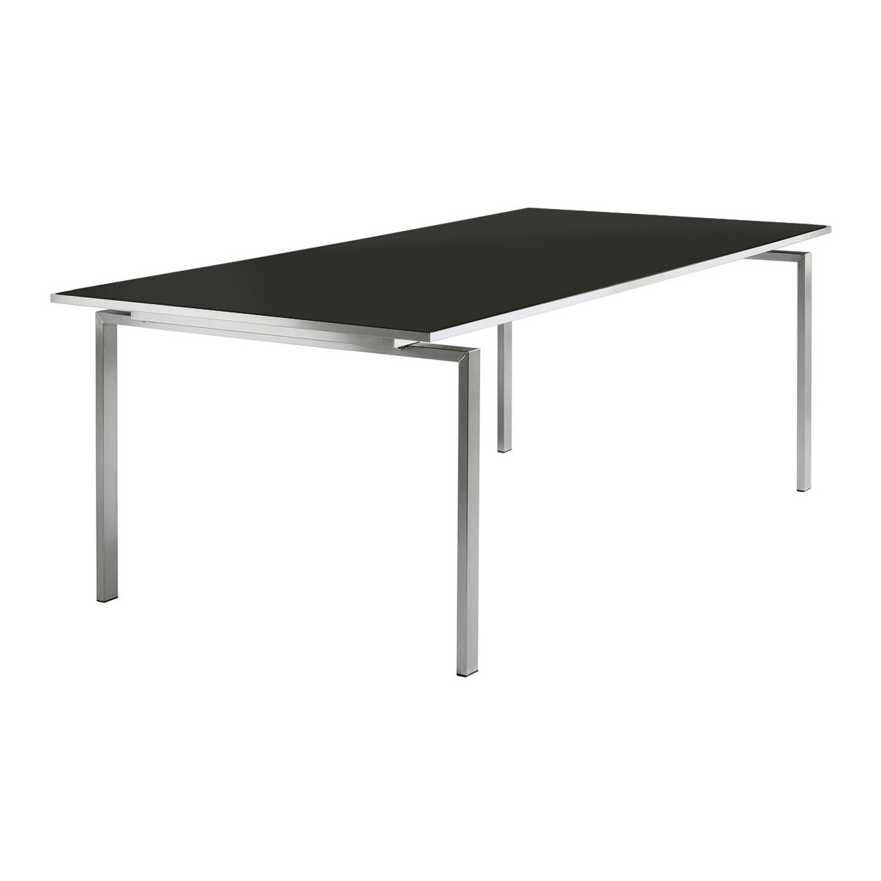Mercury Table 220 Rectangular (Charcoal Glass)