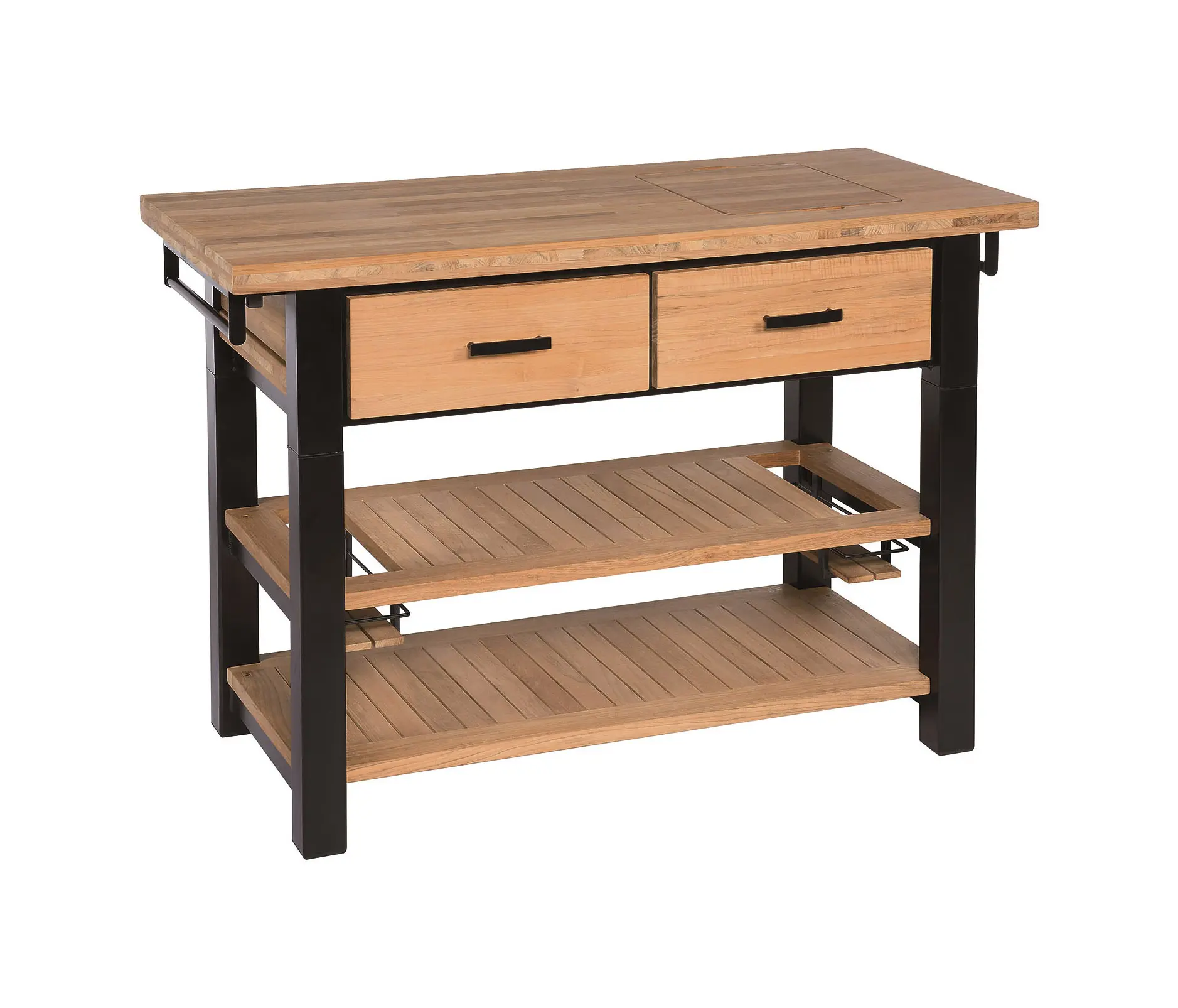 Barlow Tyrie - Titan Serving Table 136 Rectangular (Black Frame)