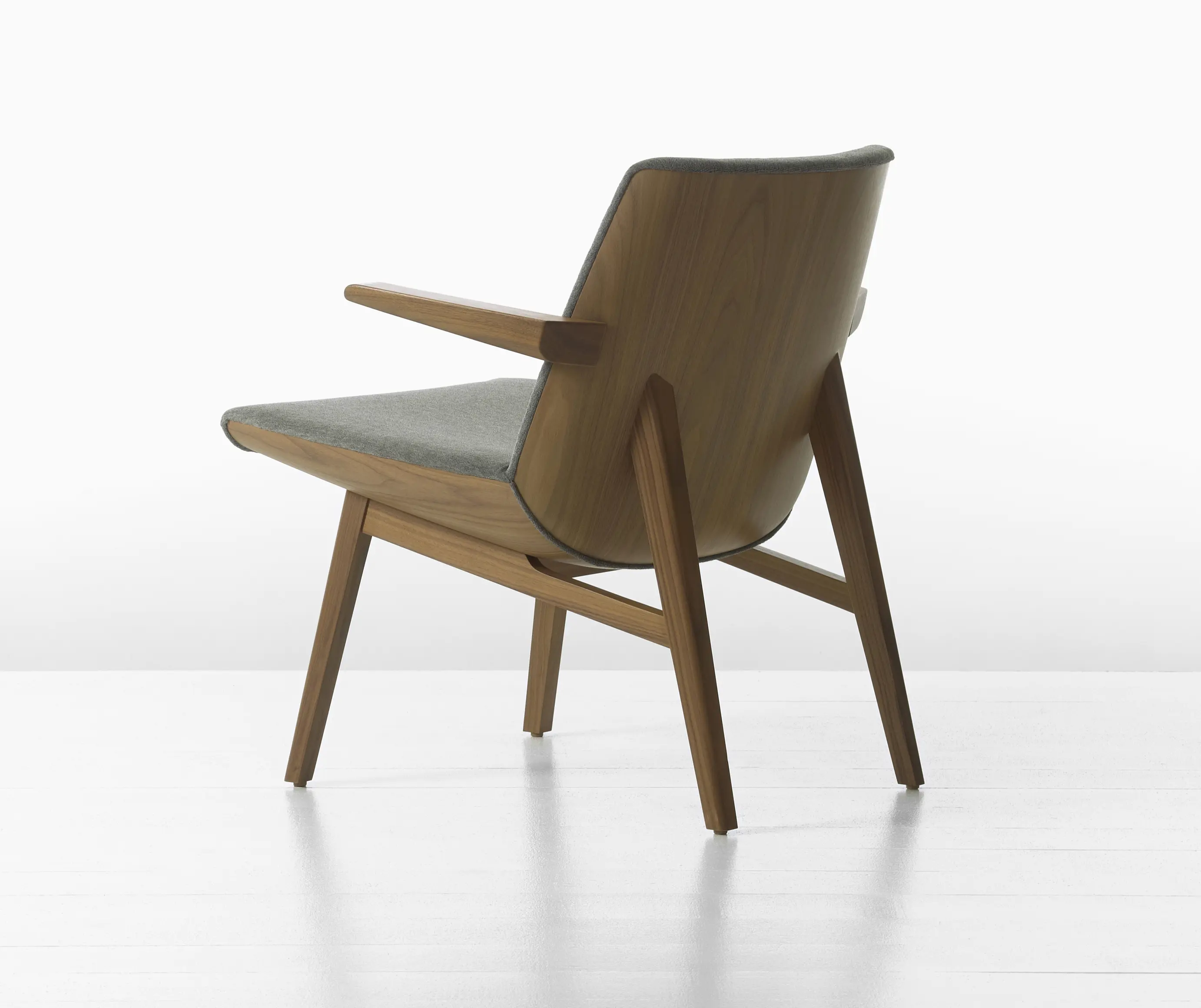 Geiger - Clamshell Lounge Lowback Wood Armchair