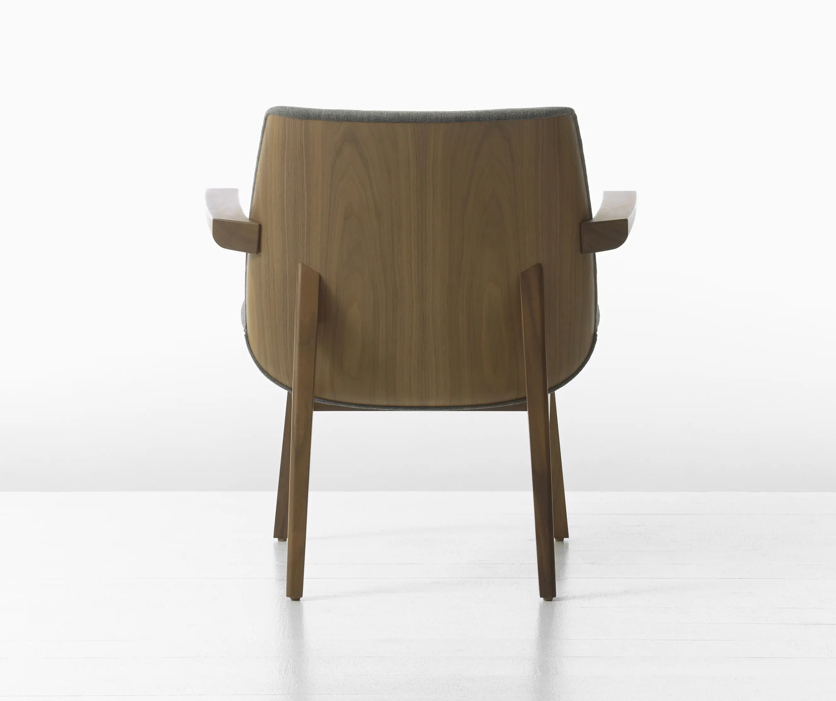 Geiger - Clamshell Lounge Lowback Wood Armchair
