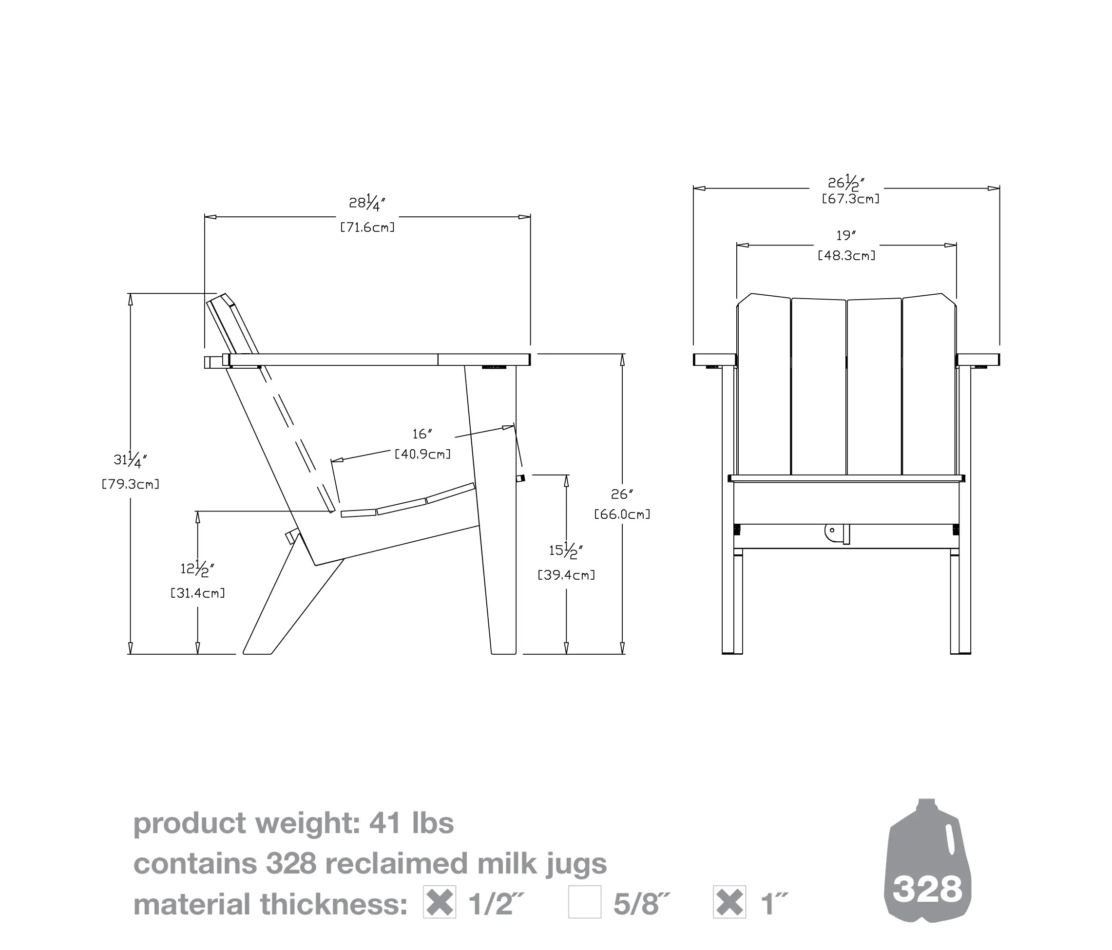 Loll Designs - Deck Chair Side Table