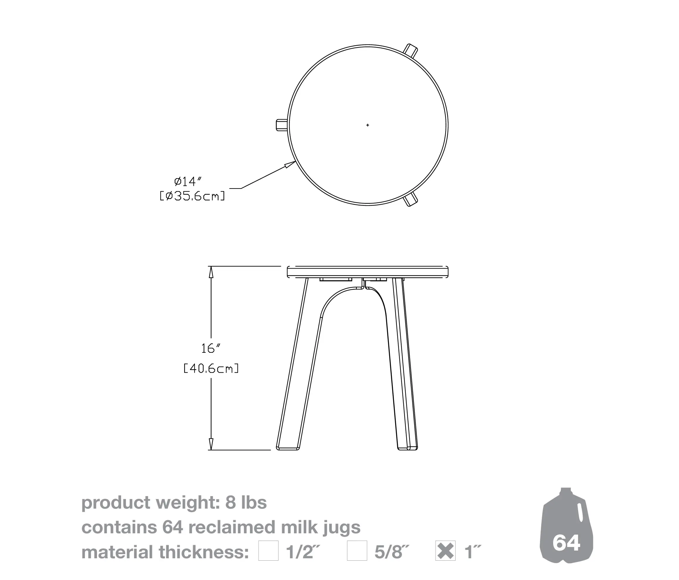 Loll Designs - Milk Stool