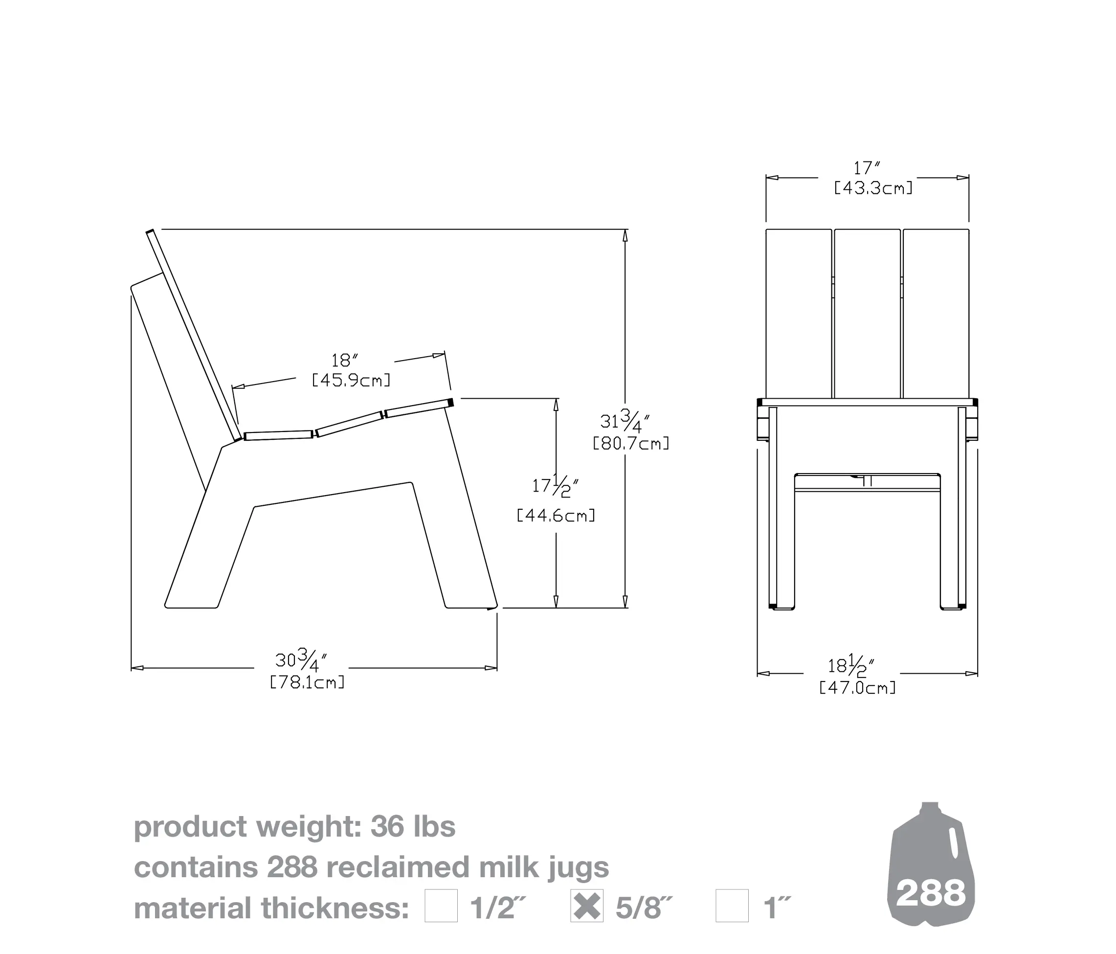 Loll Designs - Picket Low Back double