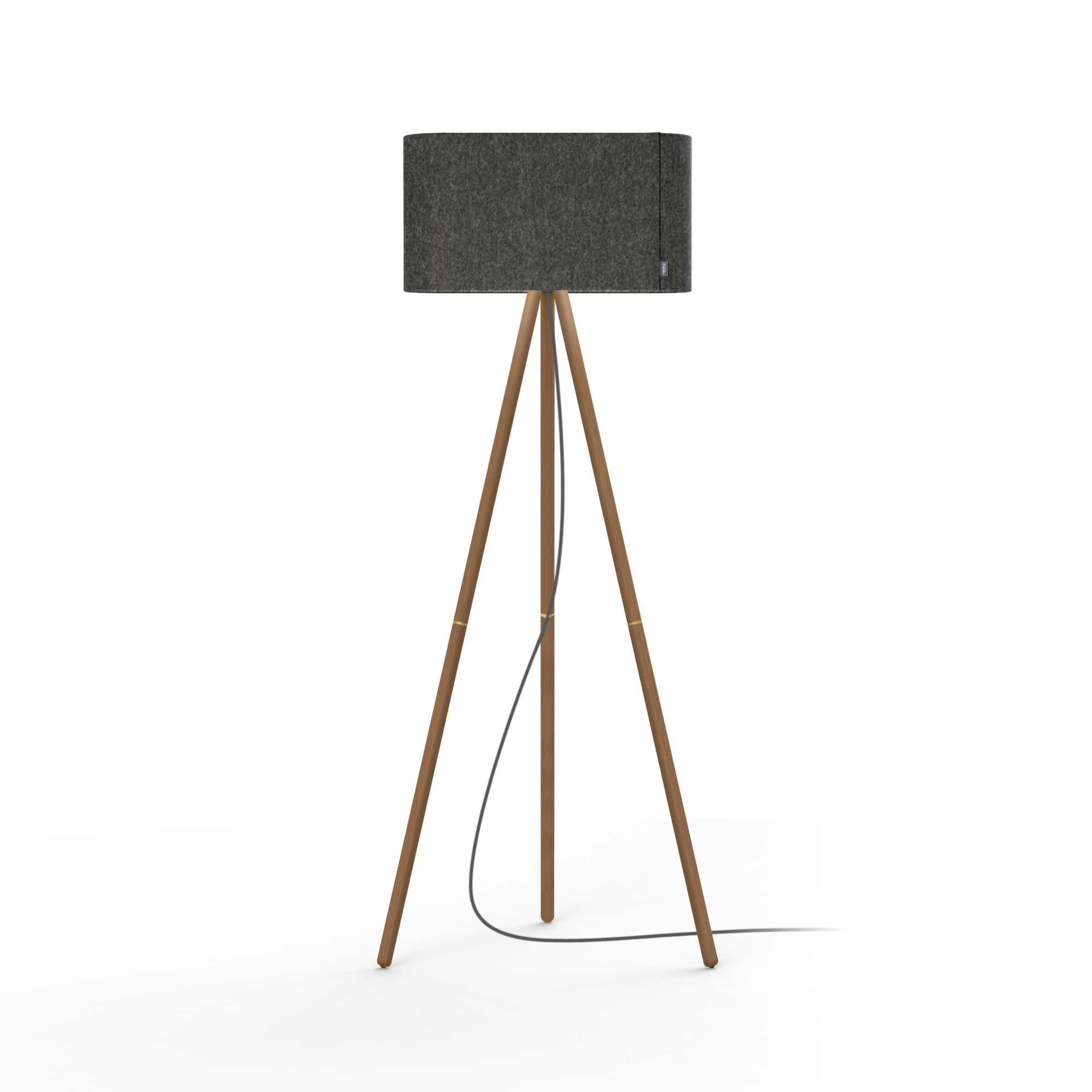 Belmont Floor Graphite Shade / Walnut Legs