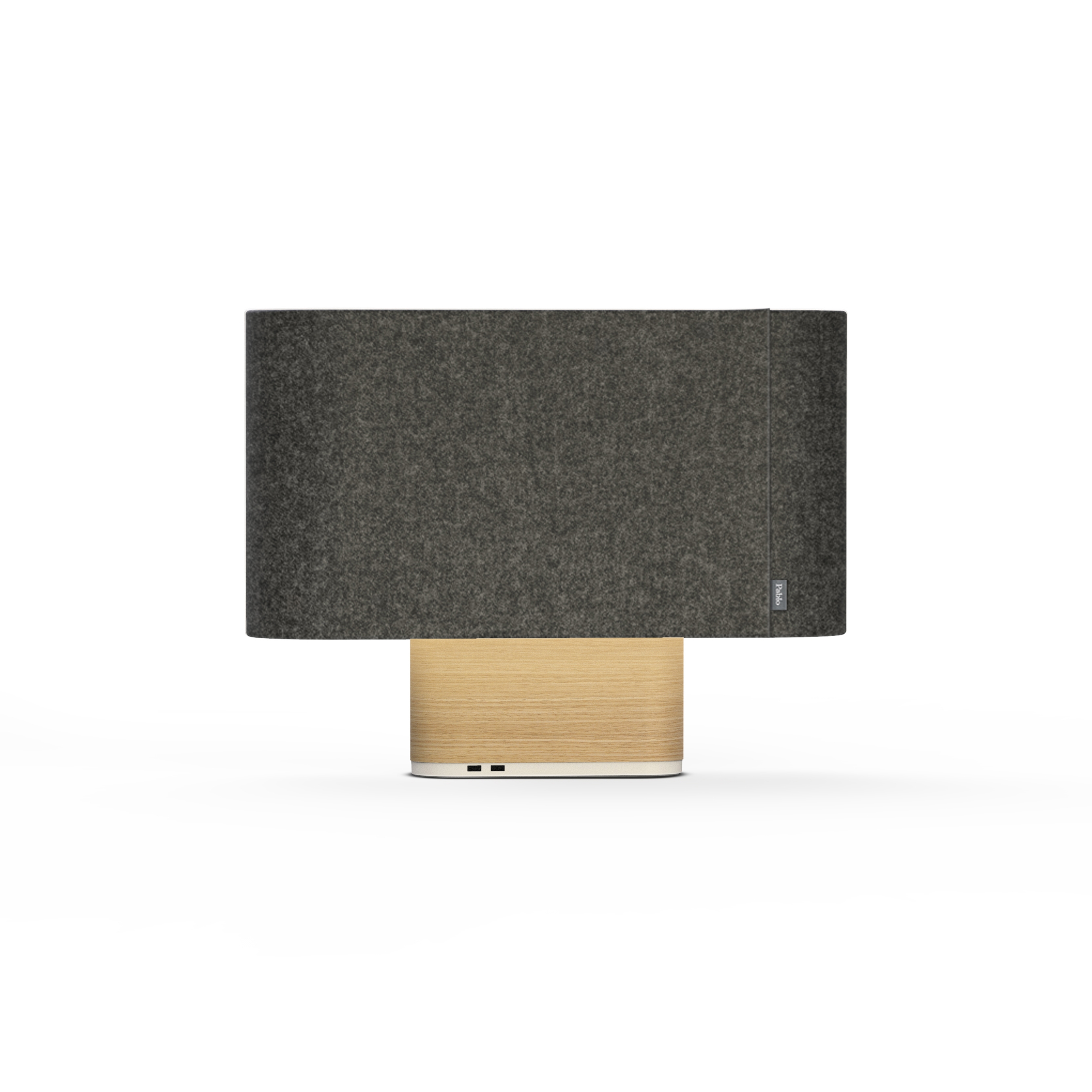 Belmont Table Graphite Shade / White Oak Base