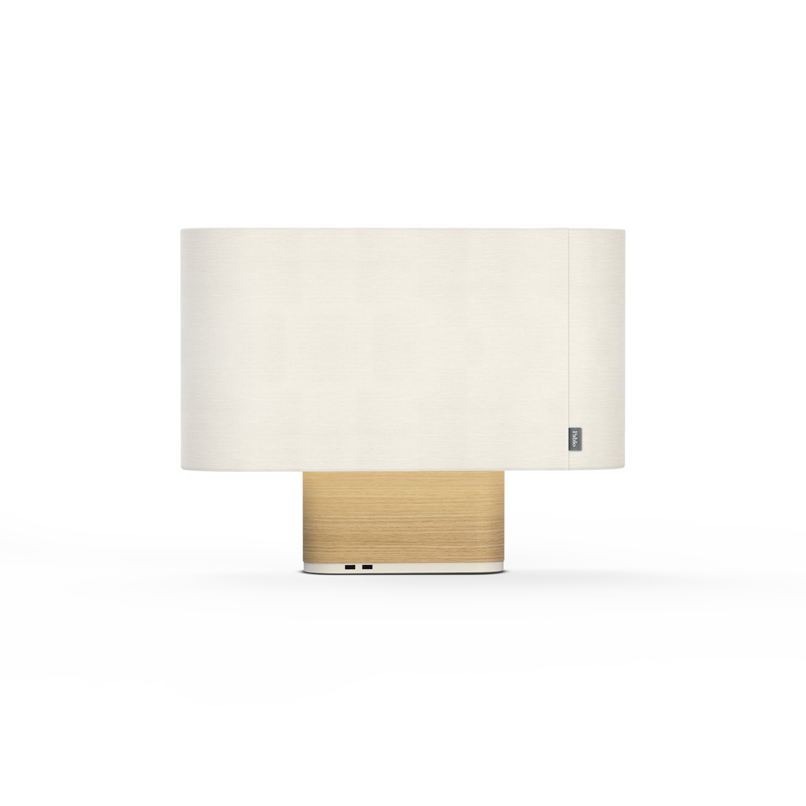 Display product Belmont Table White Shade / White Oak Base from manufacturer Pablo