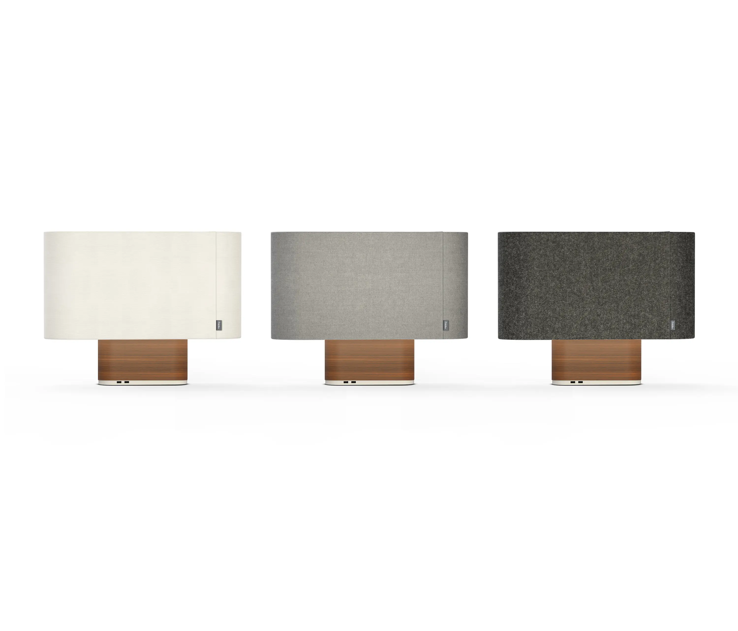Pablo - Belmont Table White Shade / Walnut Base